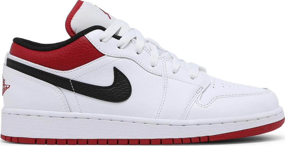 Air Jordan 1 Low GS  White Gym Red  553560-118 - Sneaker Replica Workshop
