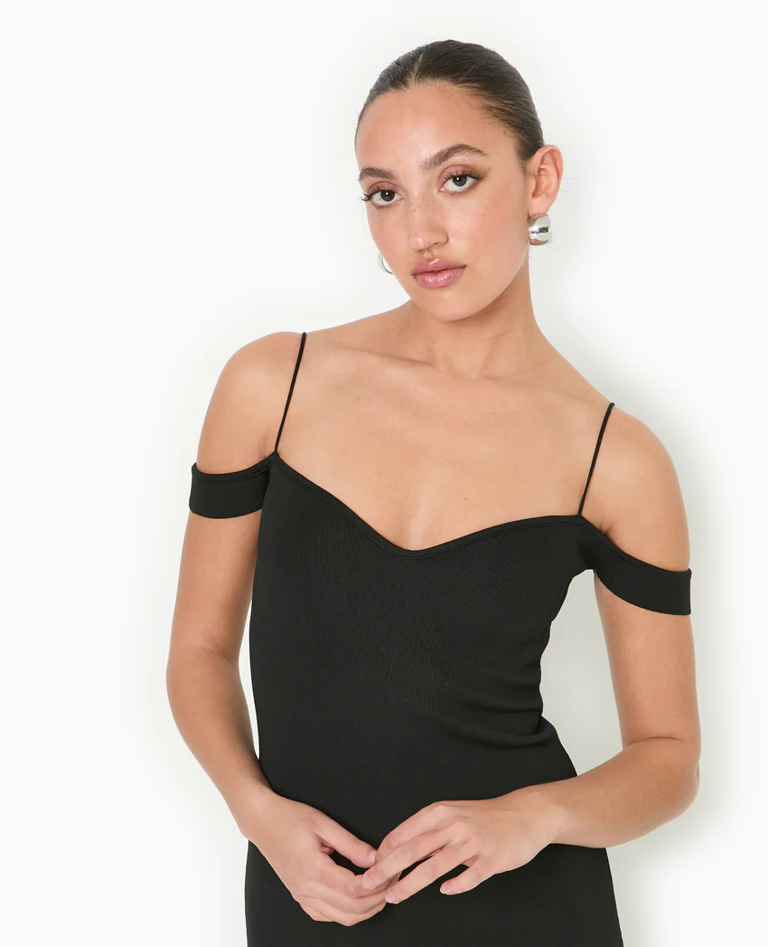 Pimkie Robe en maille encolure Bardot