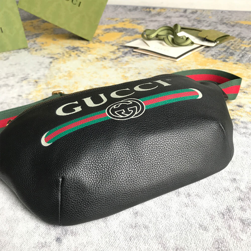 GG PRINT LEATHER BUMBAG - Top Club