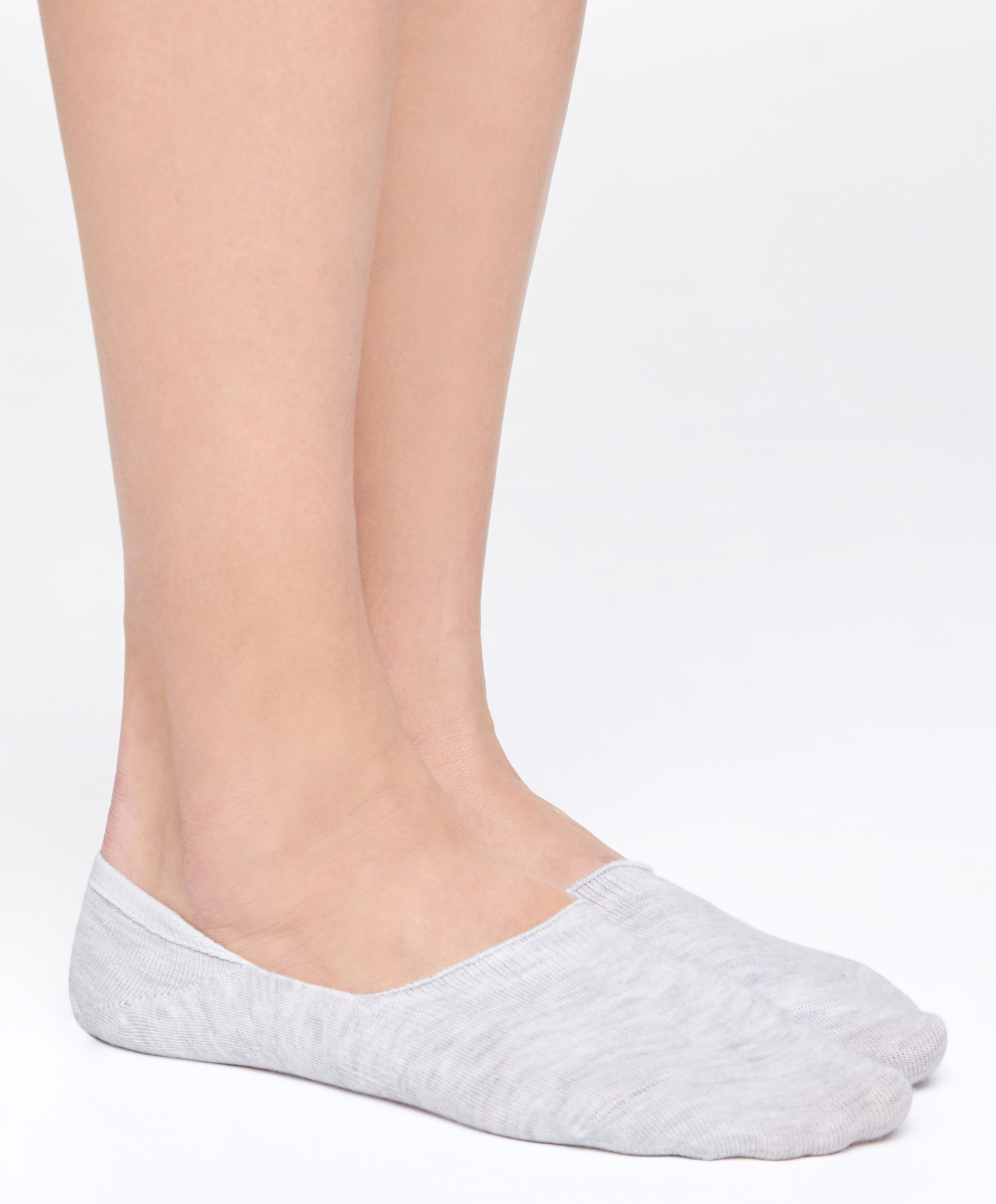 OYSHO 2 pairs of high-cut cotton blend invisible socks