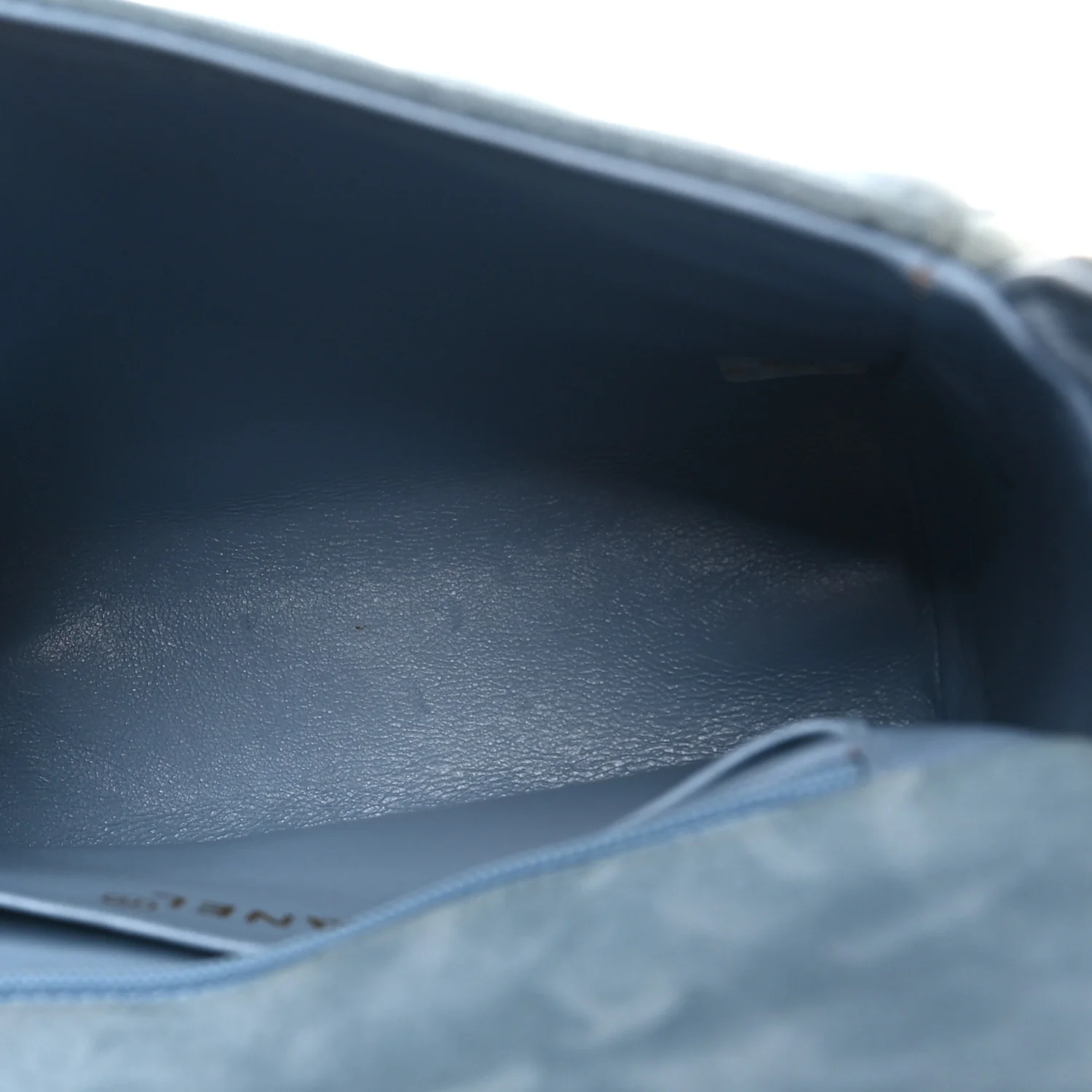 Suede Small Messenger Flap Light Blue - Top Club