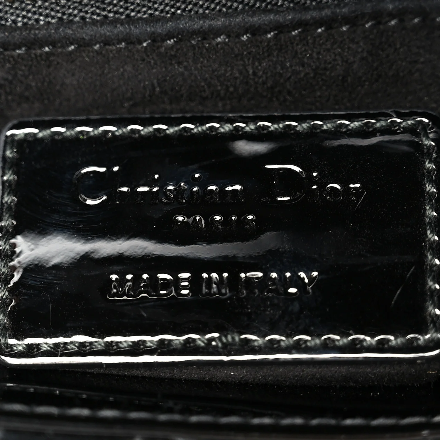 Patent Cannage Mini Lady Dior Black - Top Club