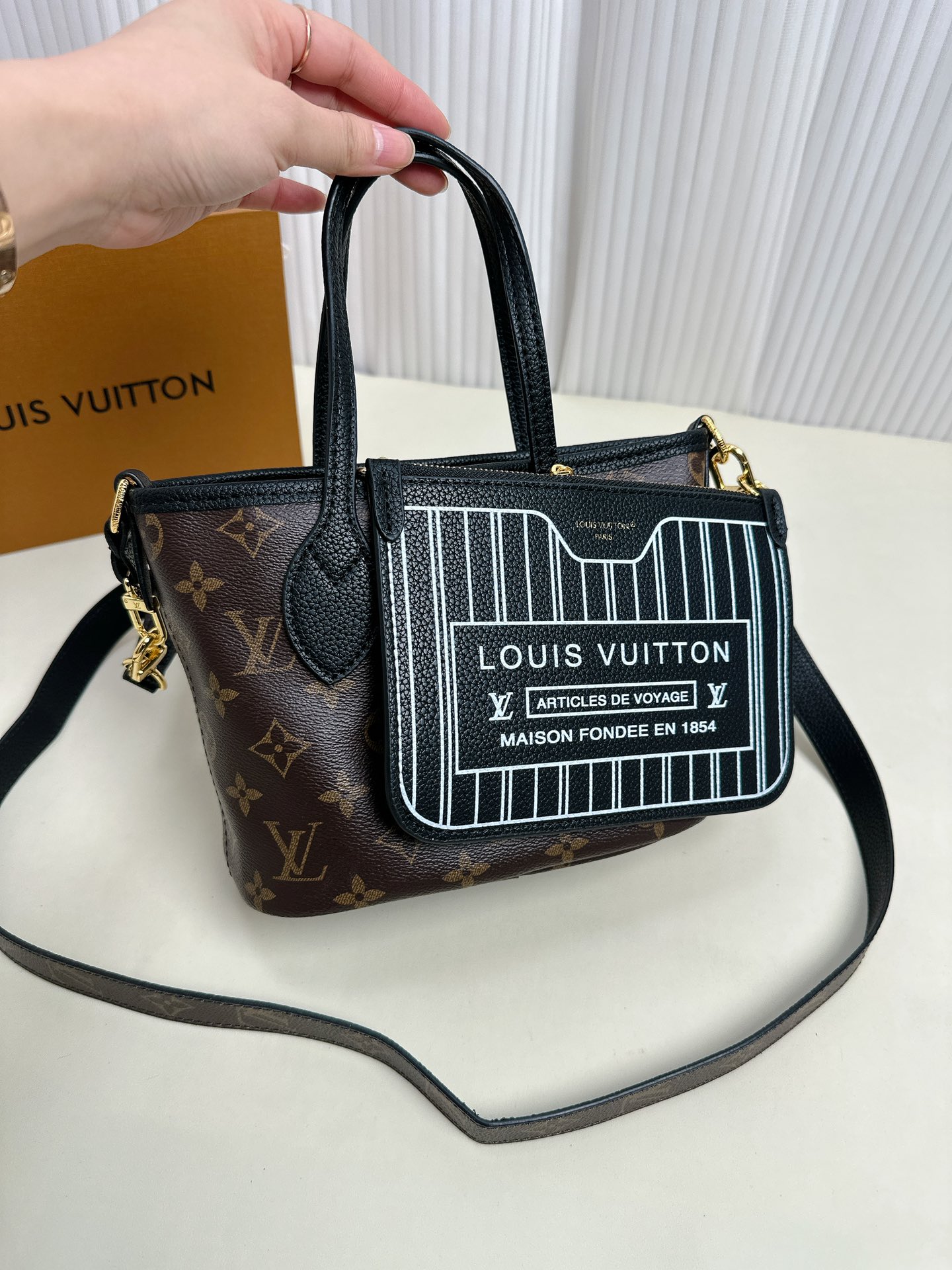 Louis new arrival neverful BB tote bag small size: 16.5*11*26.5cm - Top Club