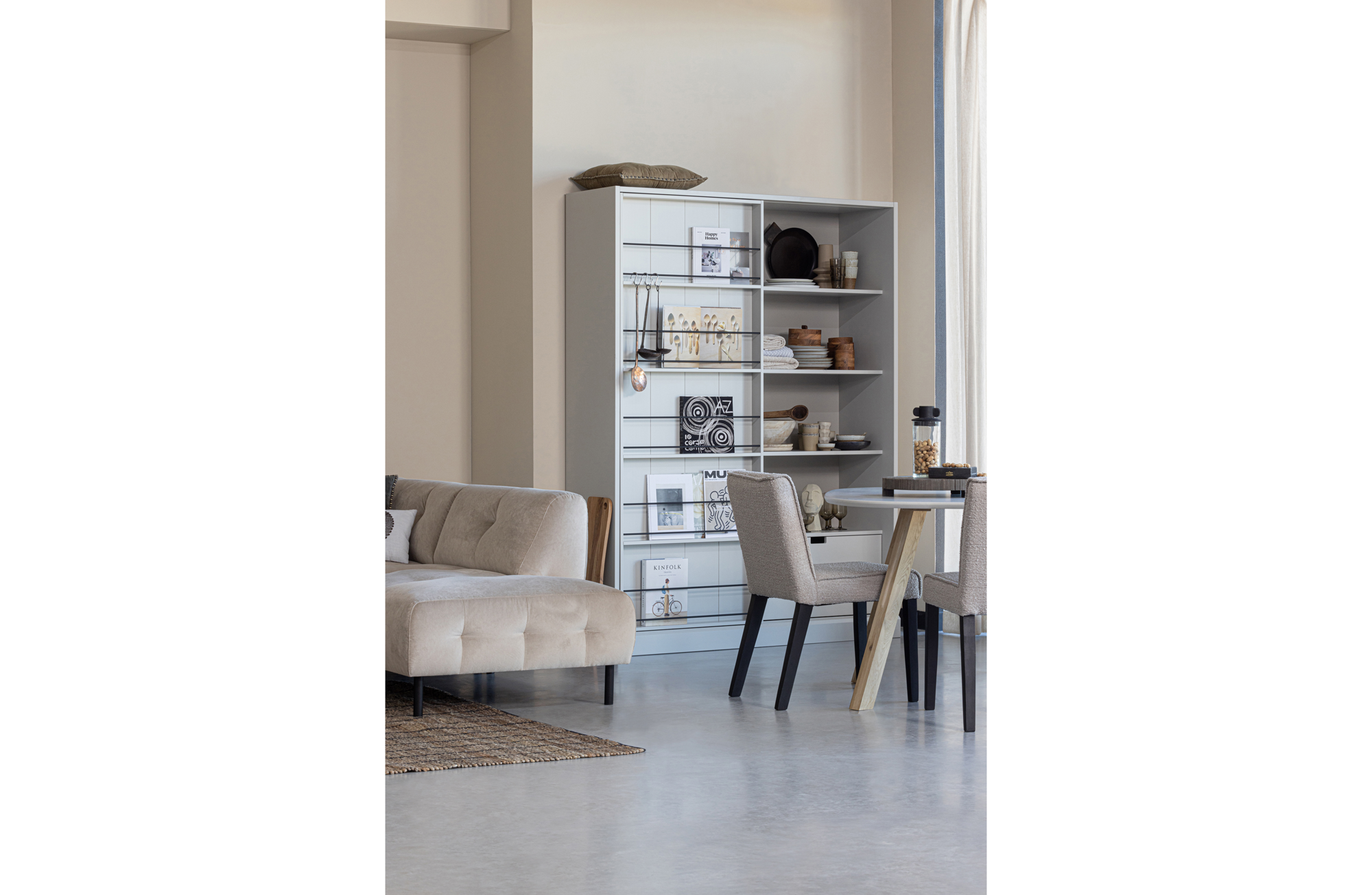 Tafel Tablo organisch essen mist 130x130 - Naturel poten