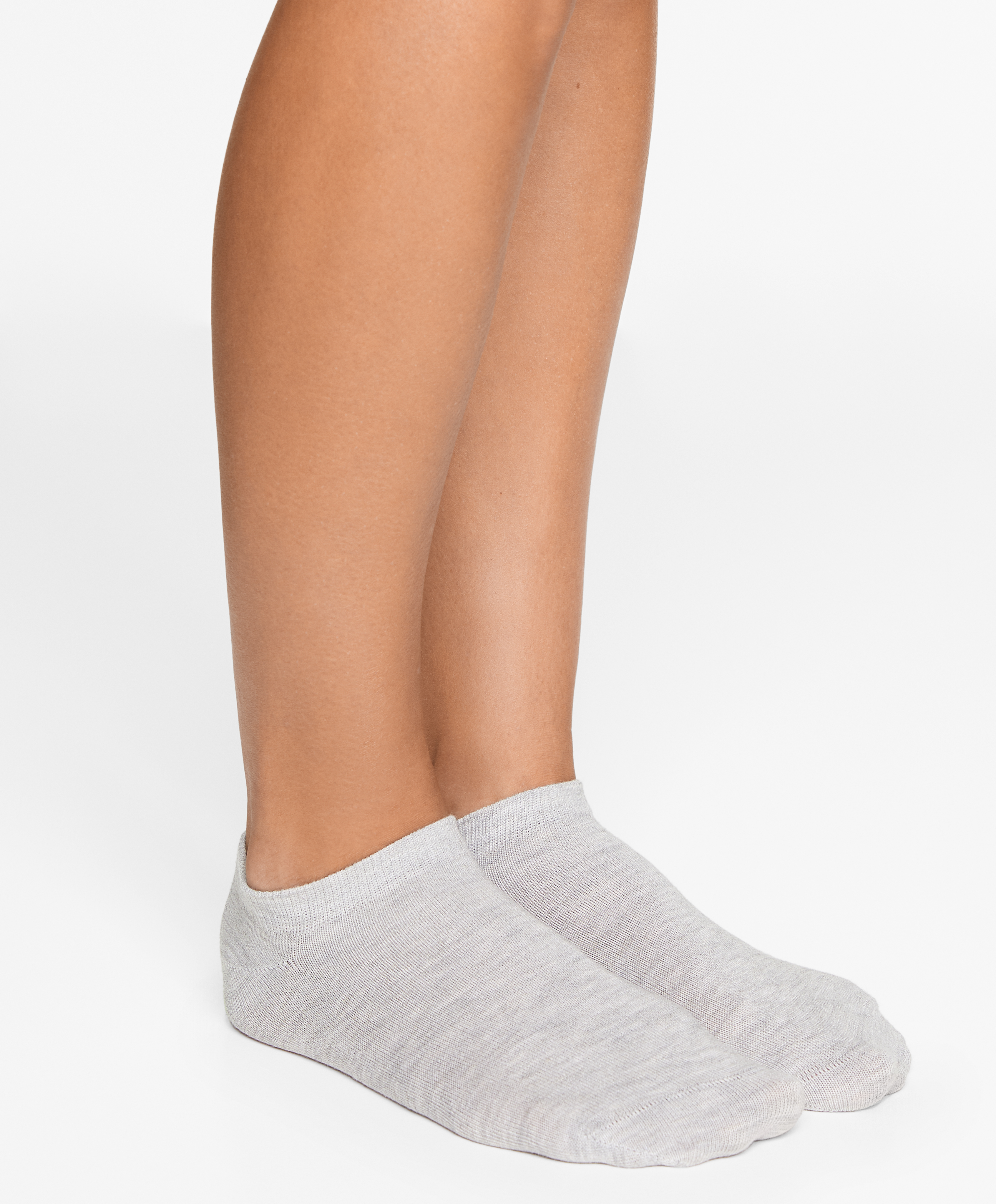 OYSHO 5 pairs of tab cotton blend sports sneaker socks