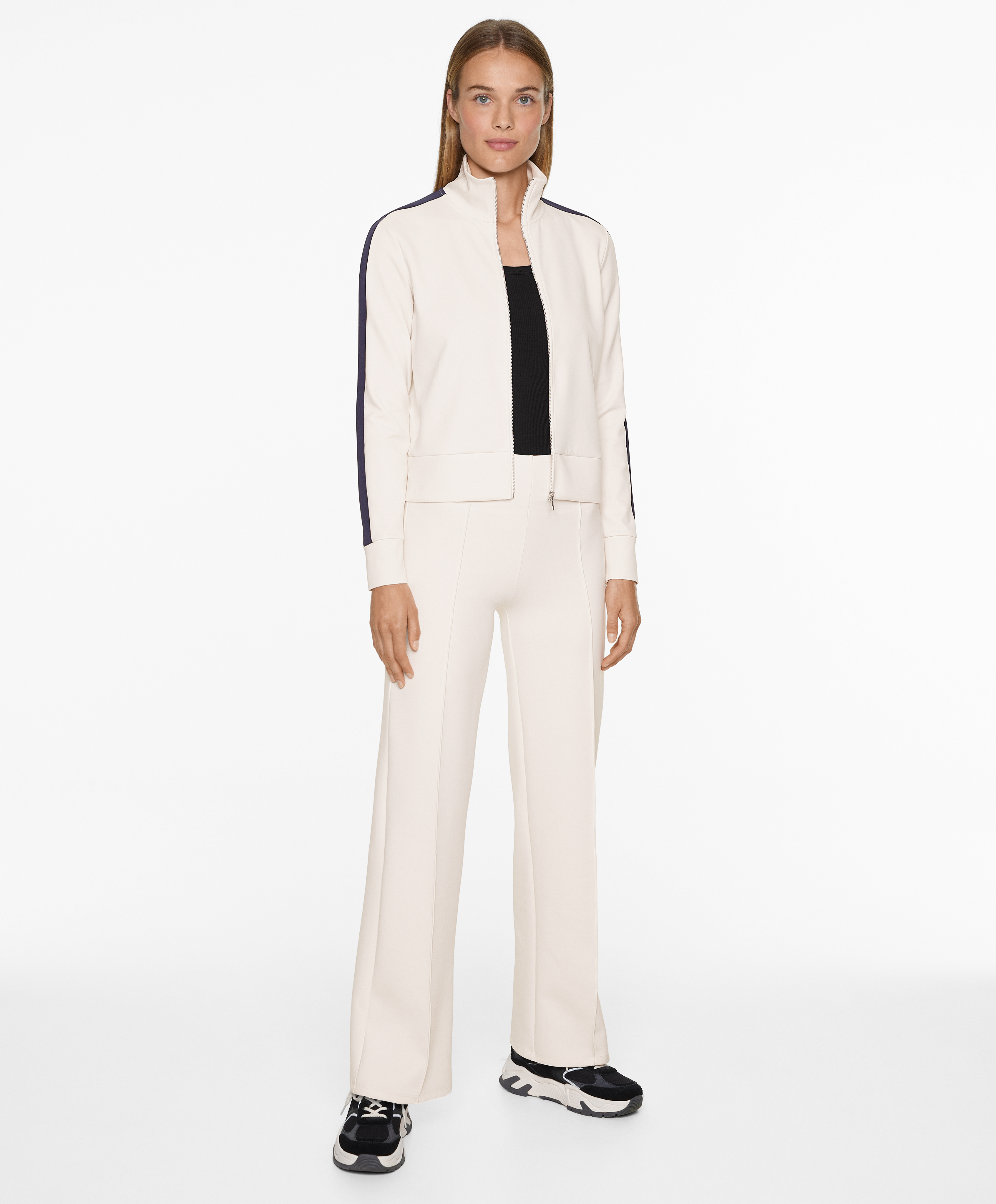 OYSHO Neoprene-effect block technical jacket