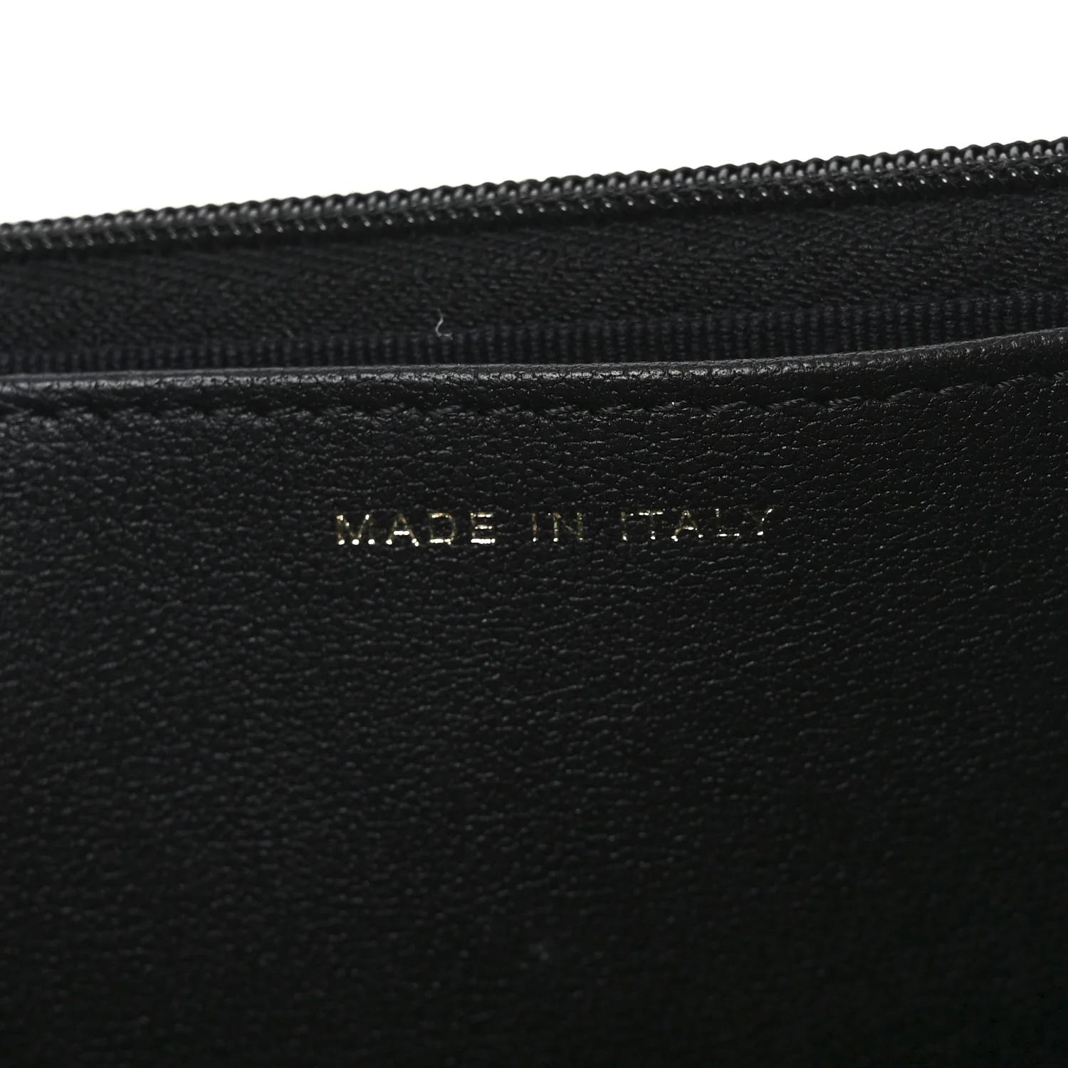 Lambskin Quilted Crystal Handle Wallet On Chain WOC Black - Top Club
