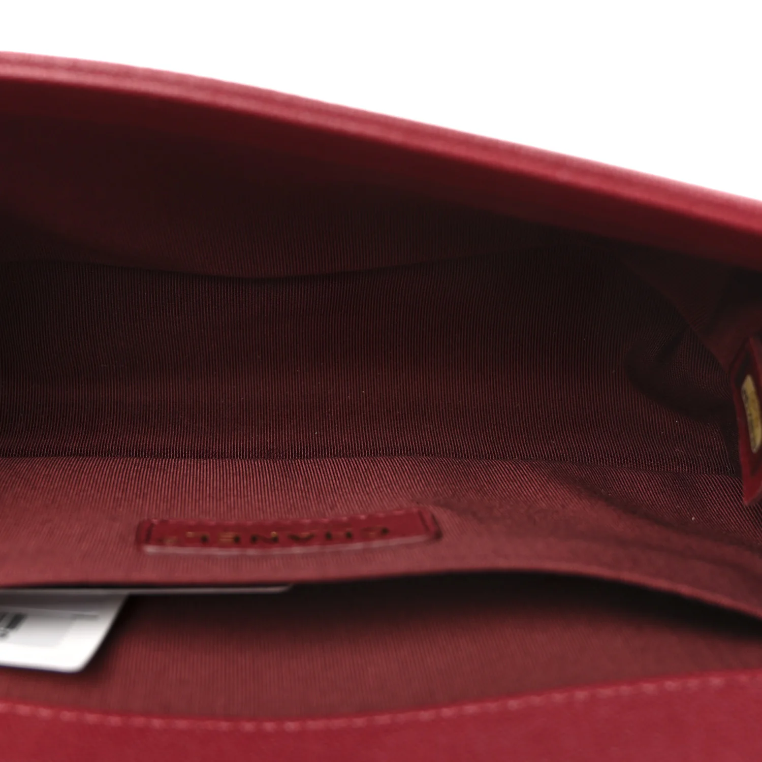 Caviar Quilted Medium Boy Flap Burgundy - Top Club