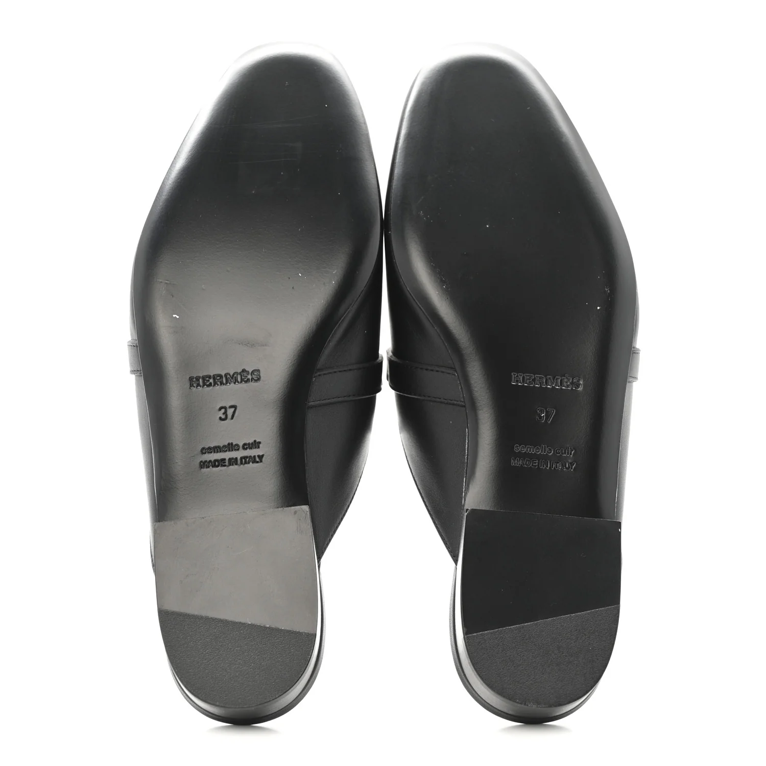 Lizard Calfskin Oz Mules 37 Ombre Black - Top Club