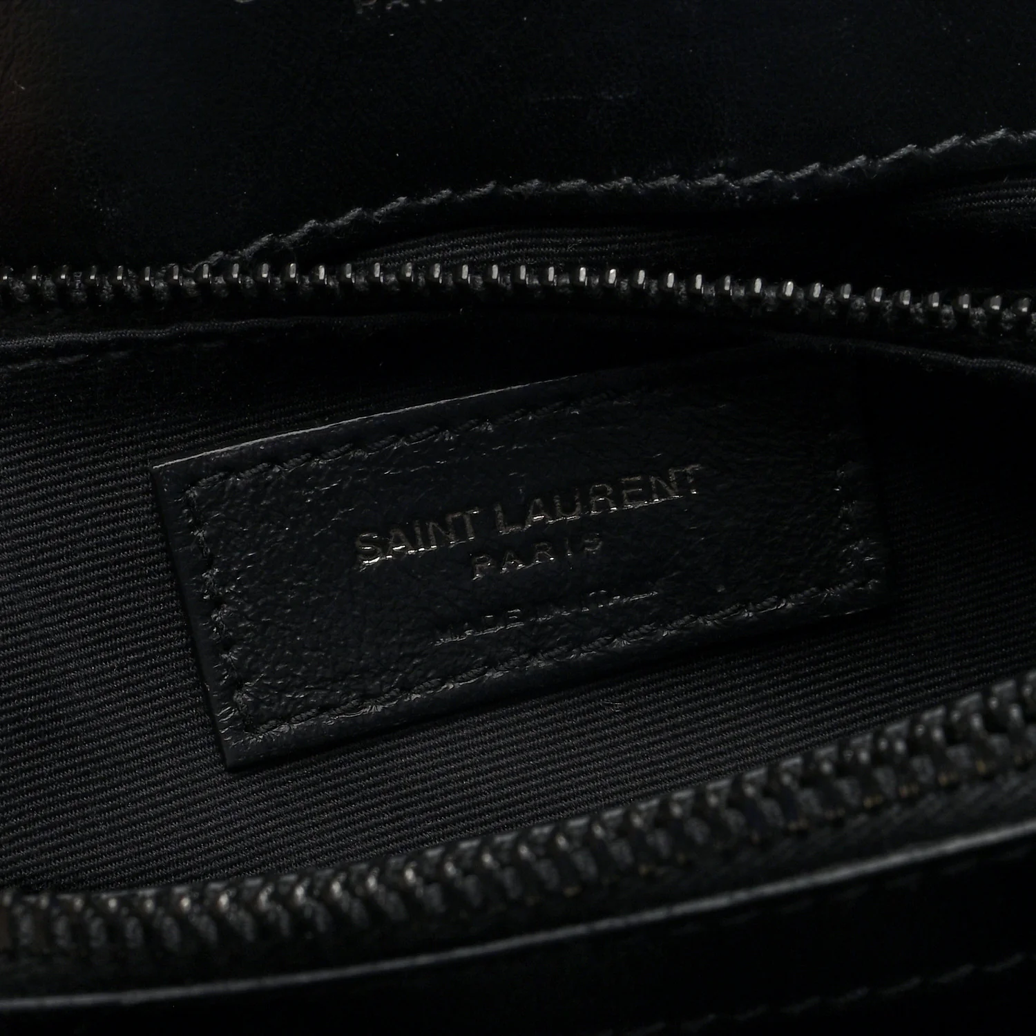 Calfskin Y Quilted Monogram Monochrome Medium Loulou Chain Satchel Black - Top Club
