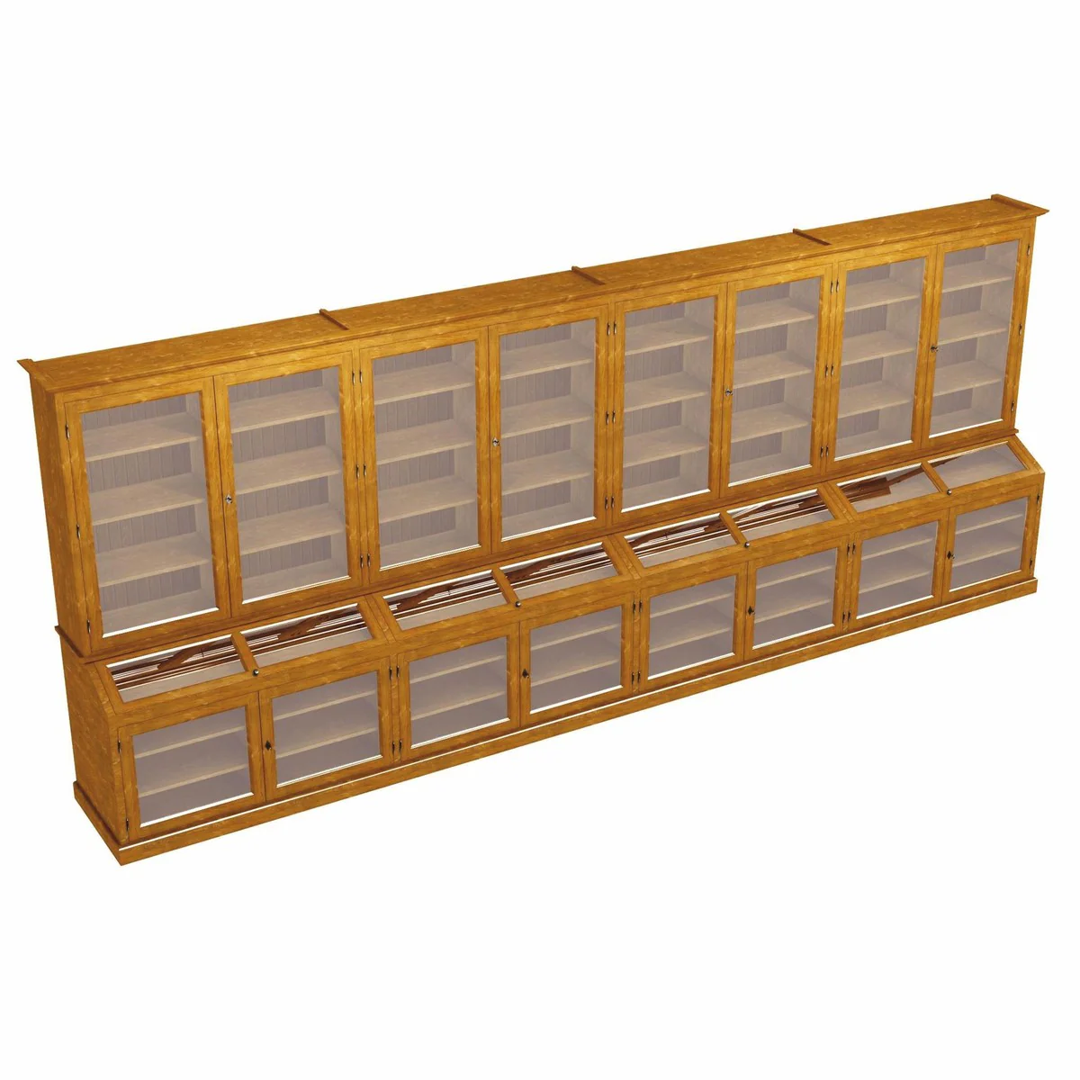 Country house style solid wood bar cabinet brown 600 cm - bar furniture