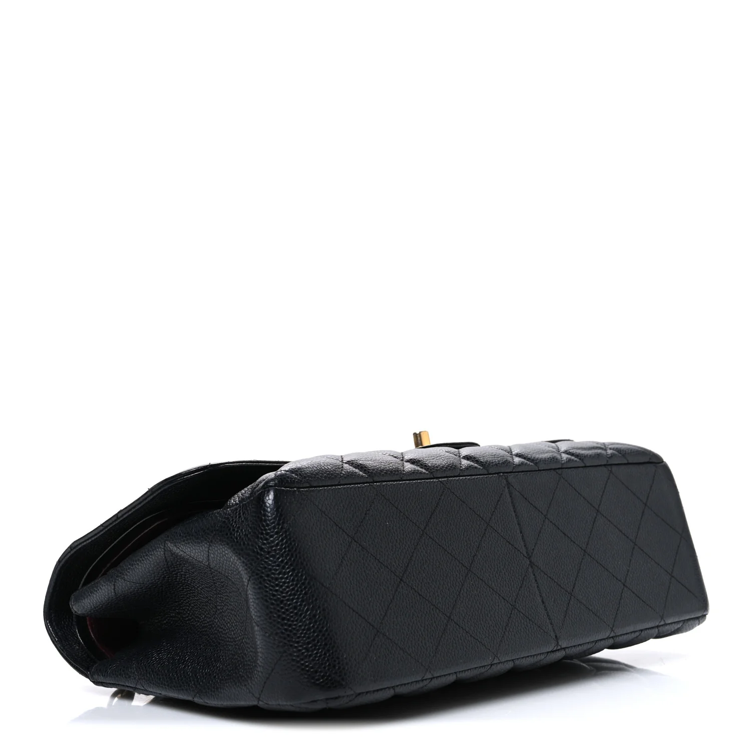 Caviar Quilted Jumbo Double Flap Black - Top Club
