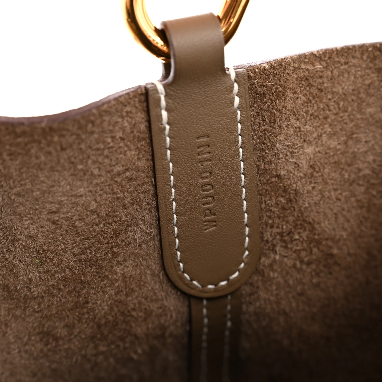 Taurillon Clemence Swift In-The-Loop 18 Bag Etoupe - Top Club