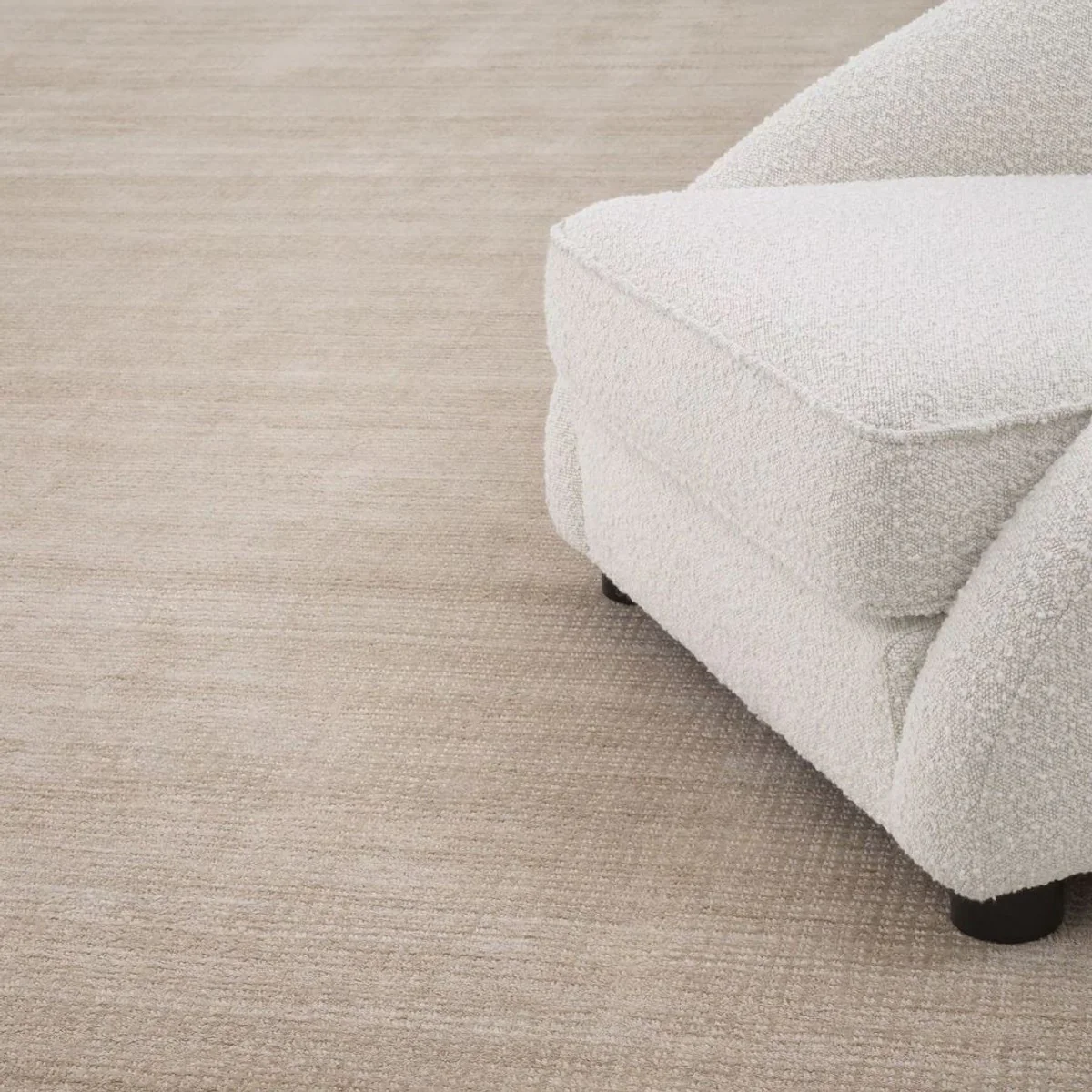 Luxury wool & viscose carpet beige 300 x 400 cm - handwoven living room & hotel carpet - living room decoration accessories - luxury quality
