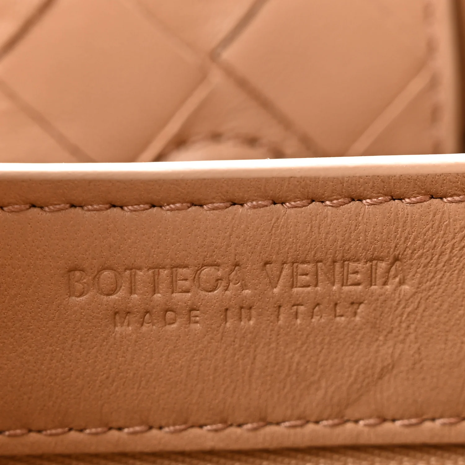 Nappa Intrecciato Small Andiamo Shoulder Bag Biscuit - Top Club