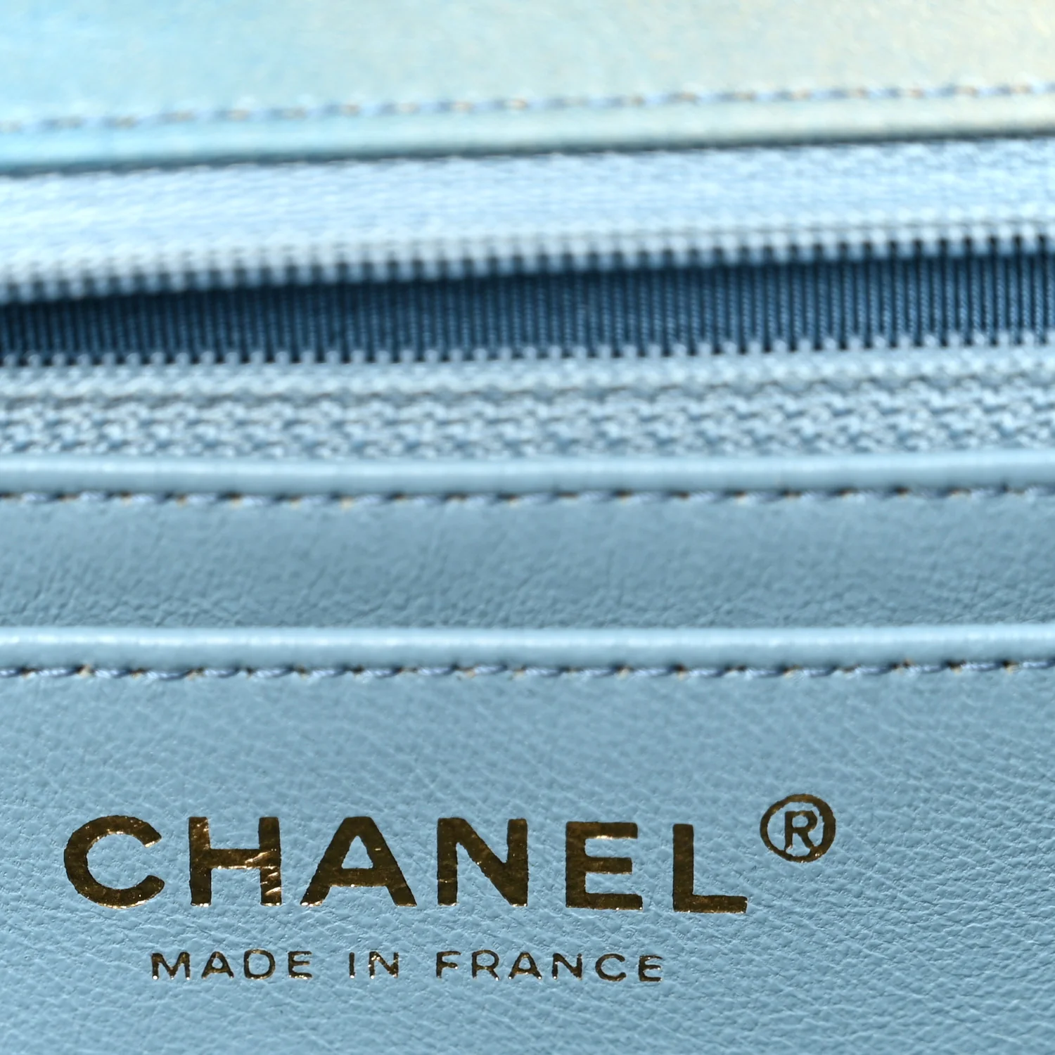 Lambskin Degrade Quilted Maxi Single Flap Light Blue - Top Club
