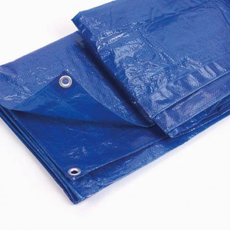 Rafia canvas 6 x 8 blue