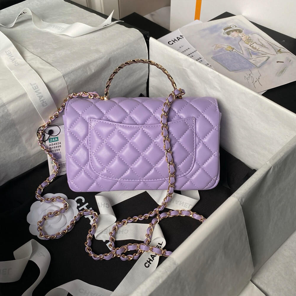 CHANEL Mini Flap Bag with Top Handle - Top Club
