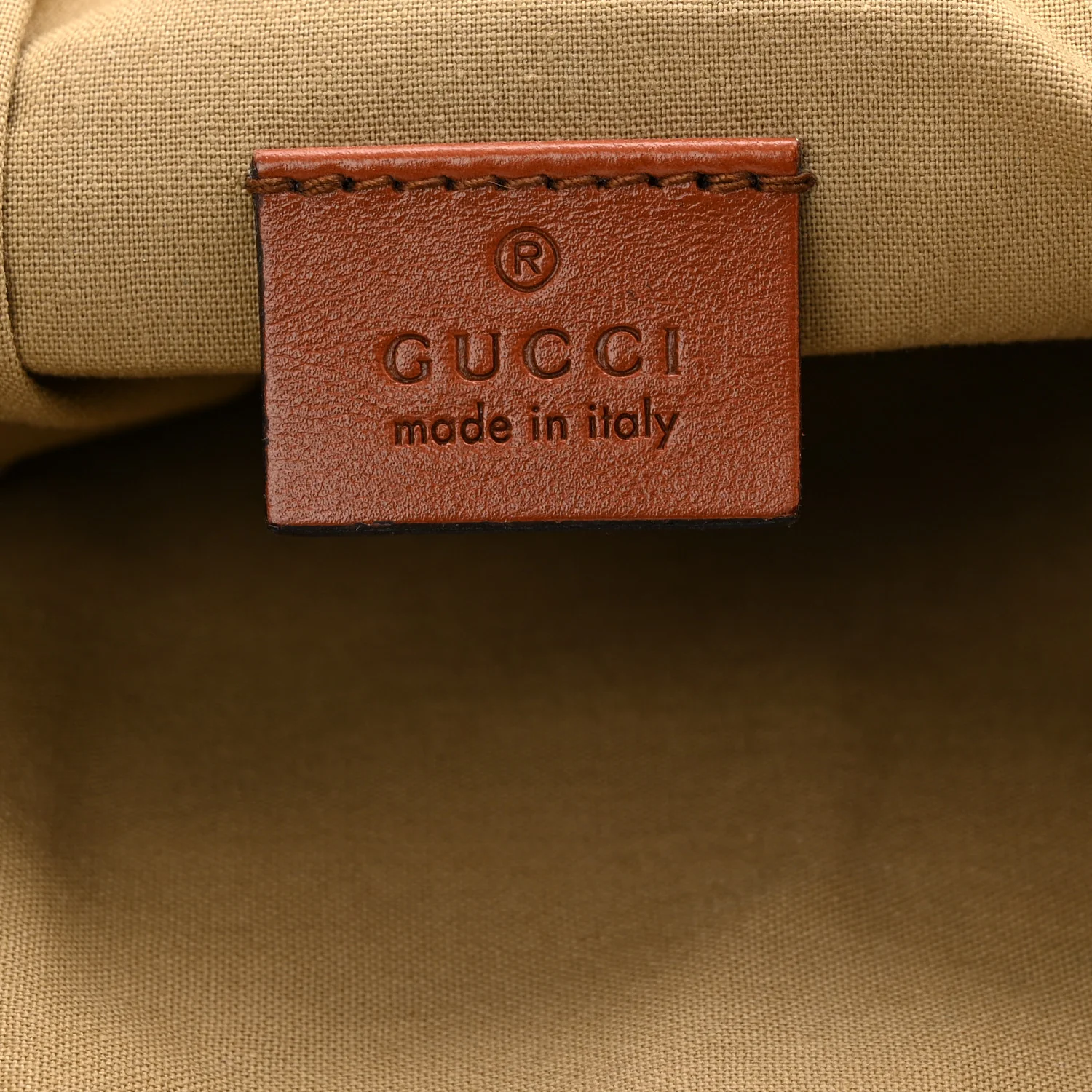 Vintage Canvas Web Belt Bag Sand Cuir - Top Club