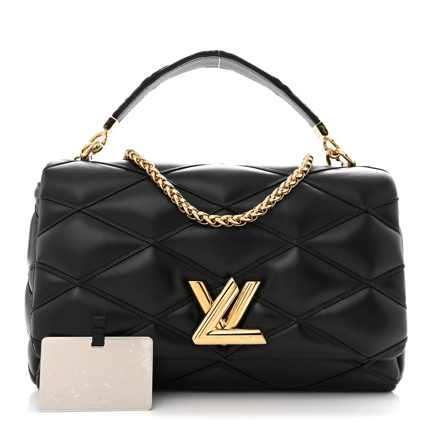 Lambskin Malletage Top Handle GO-14 GM Black - Top Club