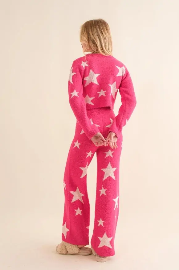 Stardust Cozy Top With Matching Pants - ALJEGJ