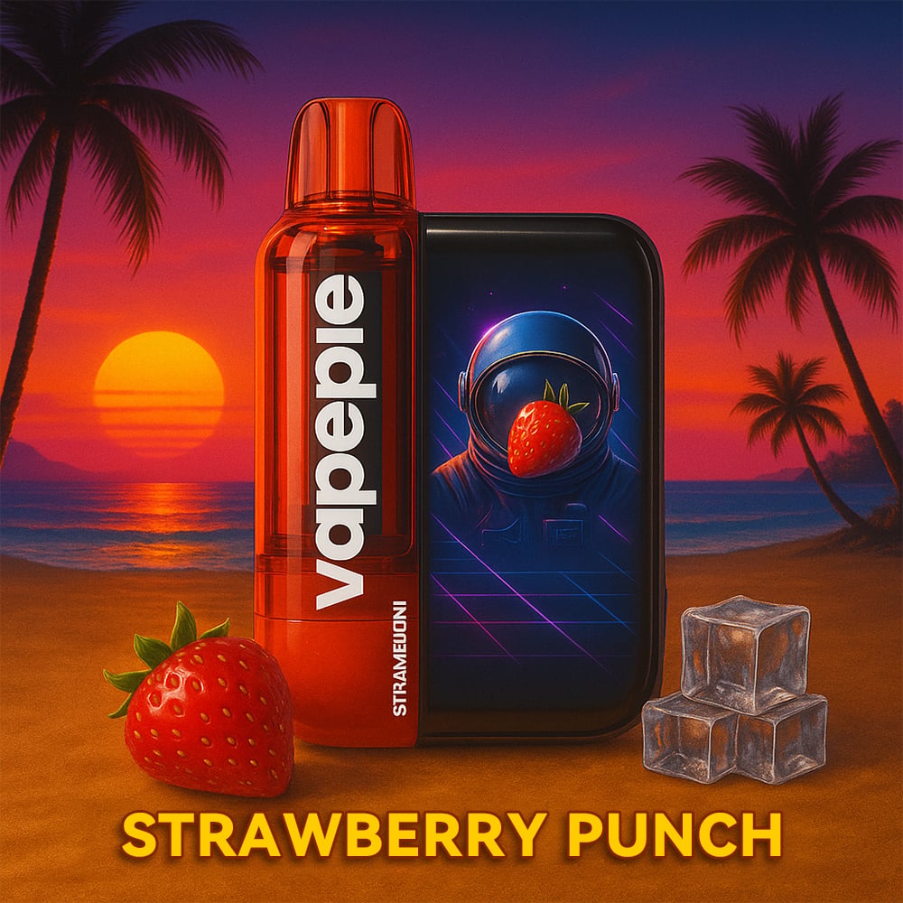 Jahodový punč🔥 TK × VAPEPIE Ultra Phantom 30 000 Potahů