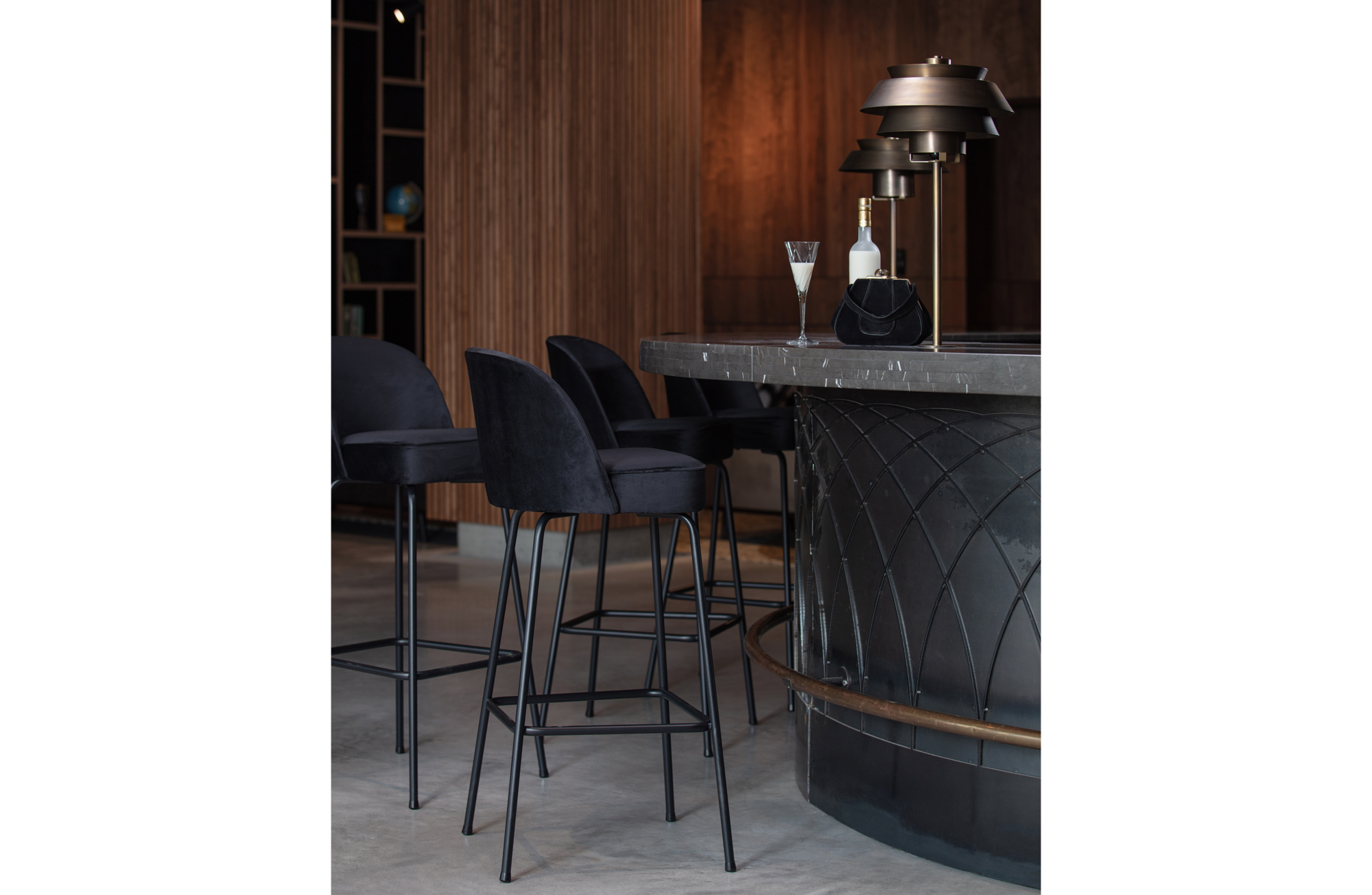 Barstoel Vogue 80 cm Leer - Cognac