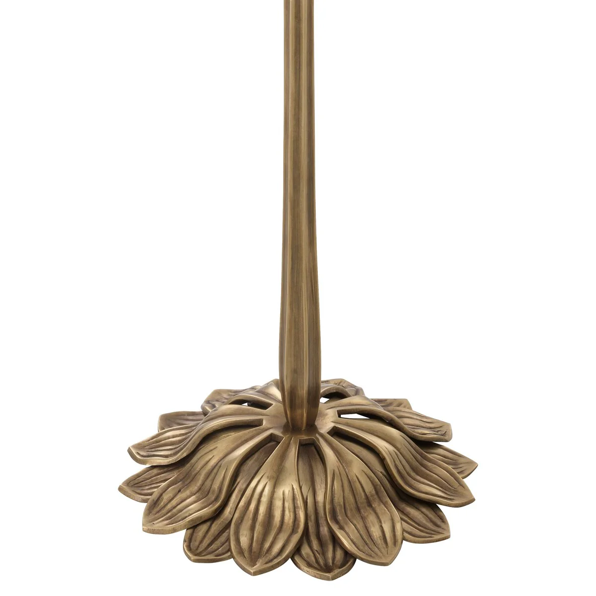 Luxury candle holder vintage brass / black 19 x H. 47 cm - luxury quality