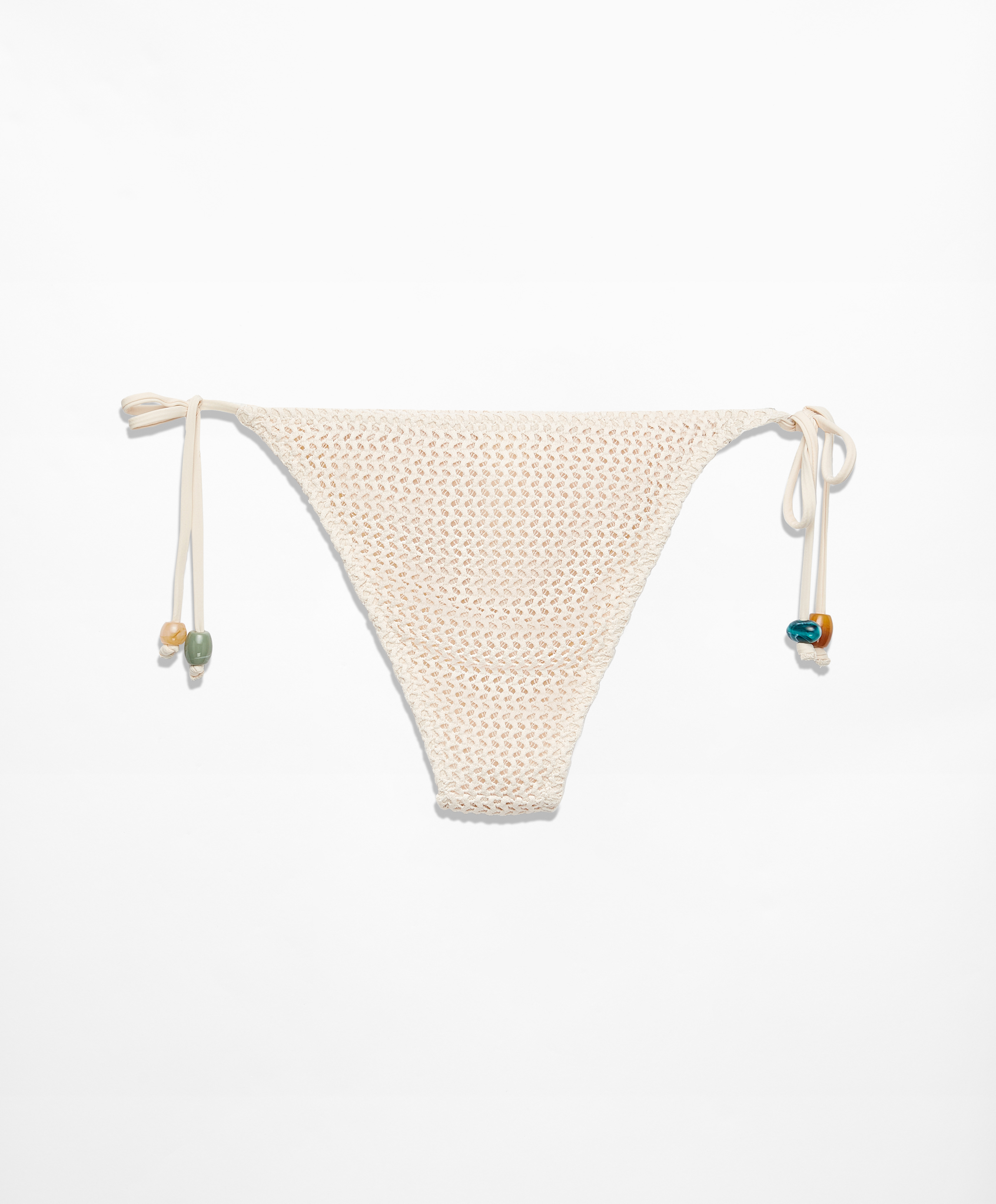 OYSHO Medium-coverage crochet bikini briefs with ties