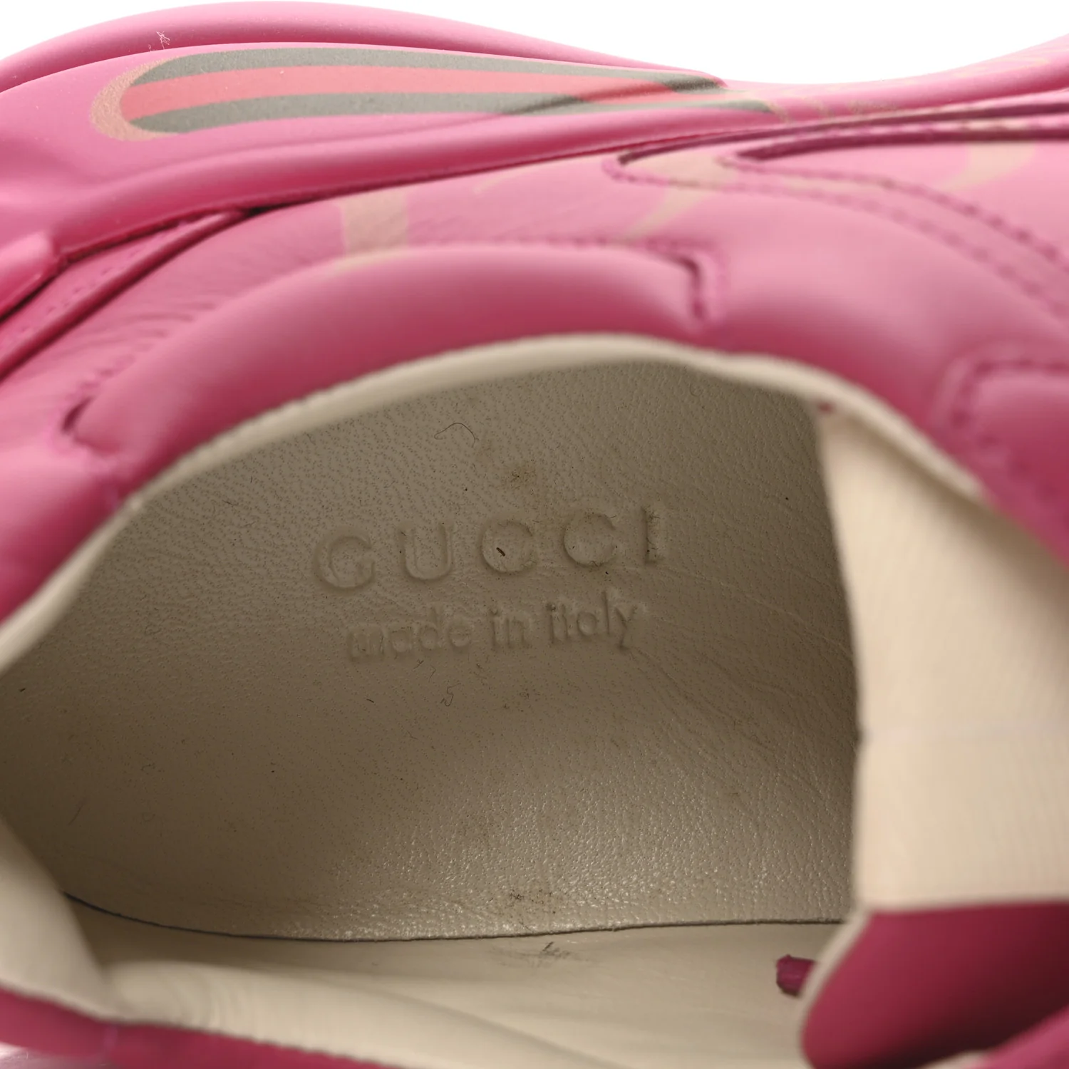 Calfskin Logo Womens Rhyton Sneakers 35.5 Box Pink - Top Club