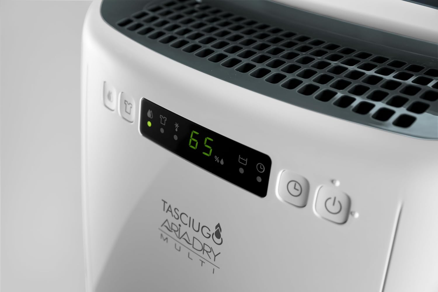 AriaDry DEXD216RF, deumidificatore multiuso elimina l'umidità a casa con filtrazione a 3 azioni, funzione di asciugatura, umidificazione 16L/giorno, R290, serbatoio acqua rimovibile, bianco