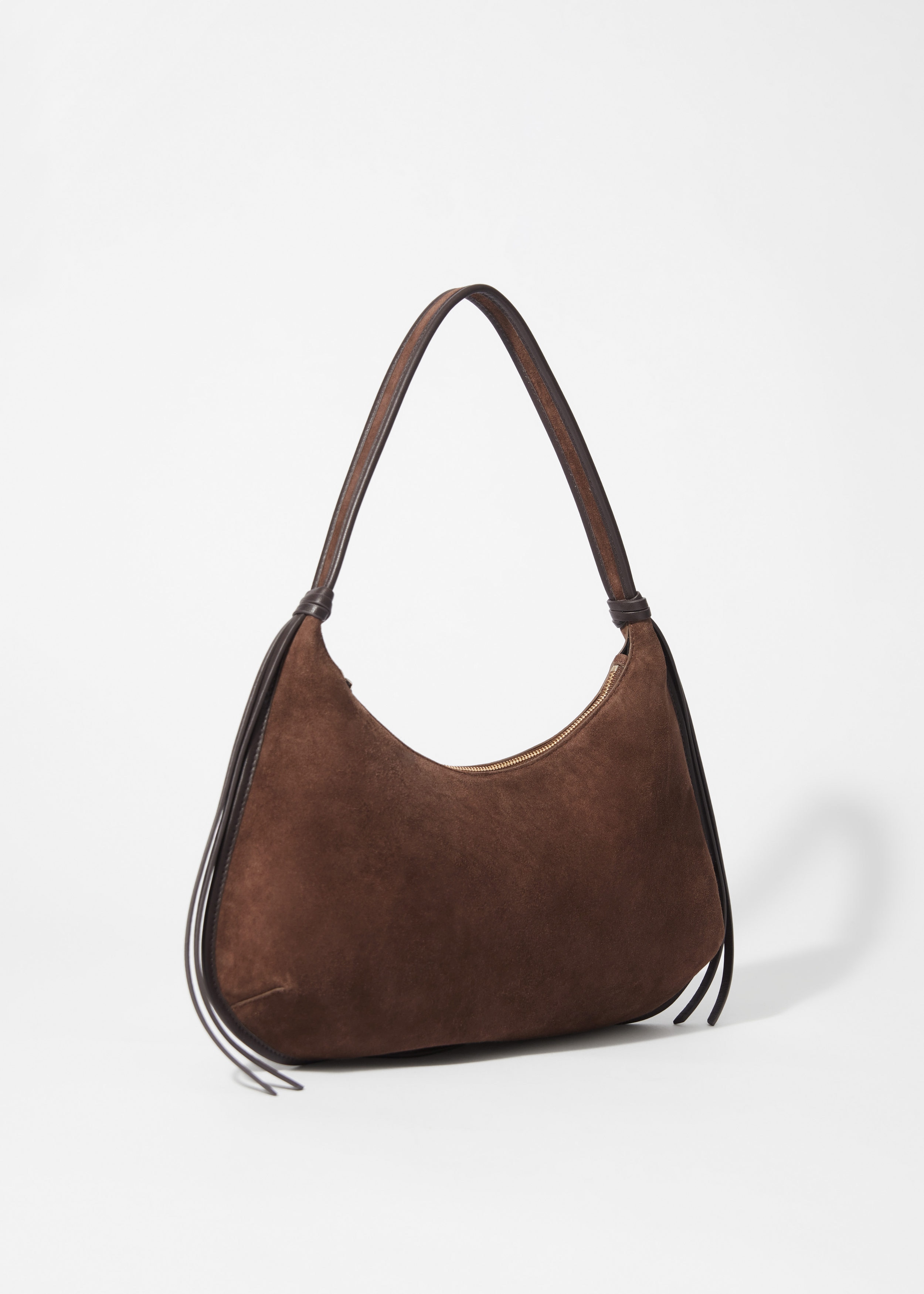 & Other Stories FRINGED SUEDE SHOULDER BAG