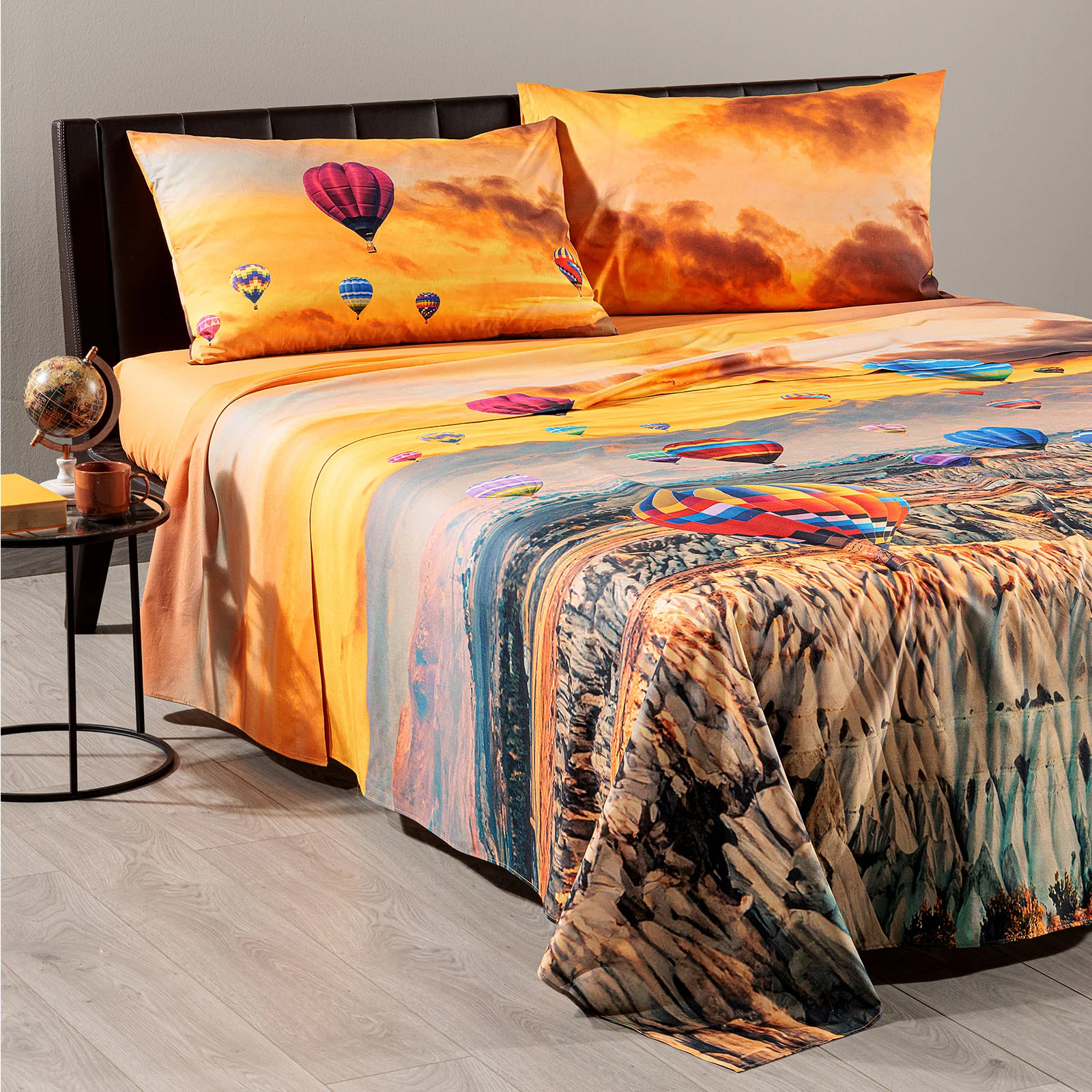 Lenzuola Copriletto In Cotone Cappadocia Singolo Unica Sogni Di Viaggio