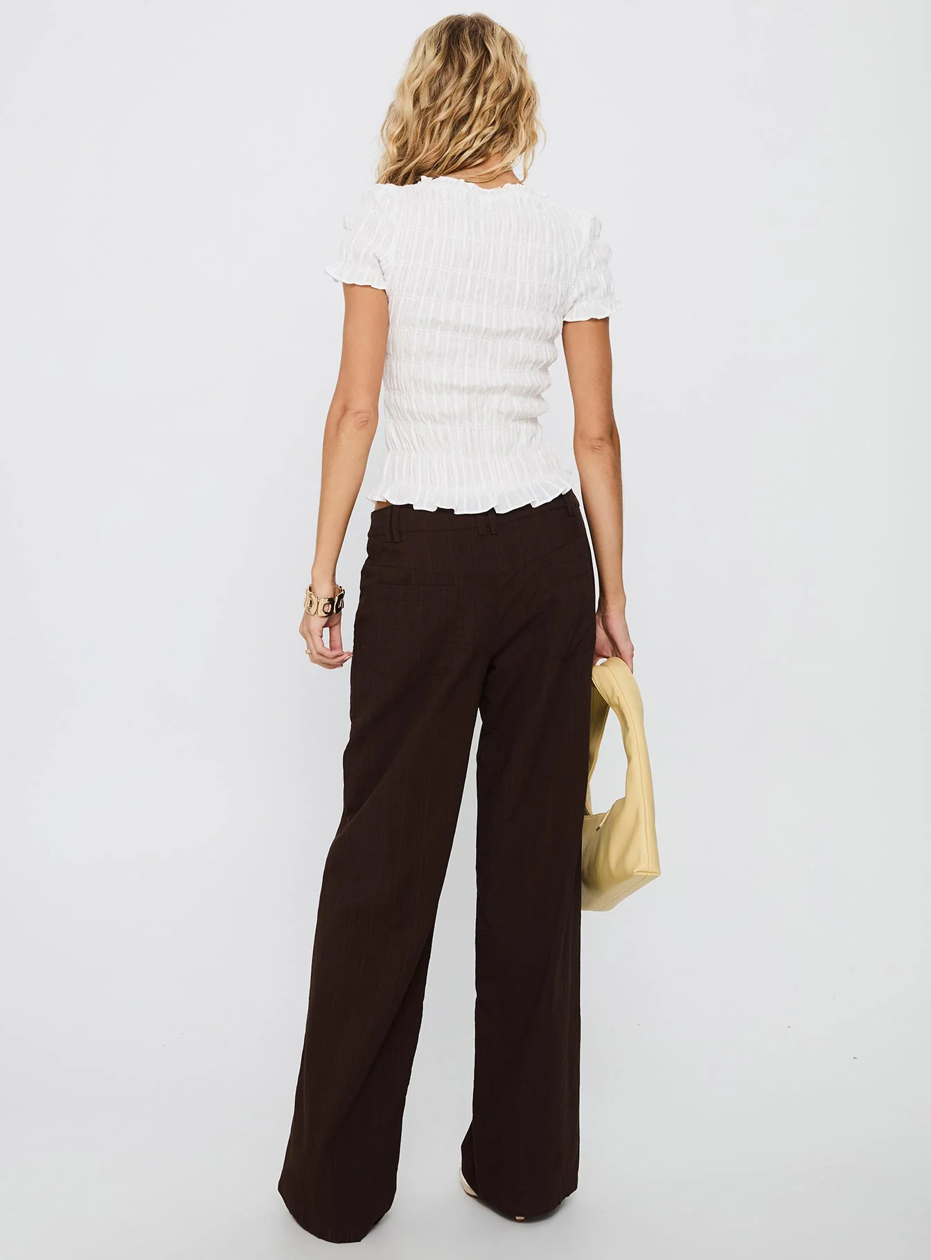 Vendi Low Rise Pant Chocolate
