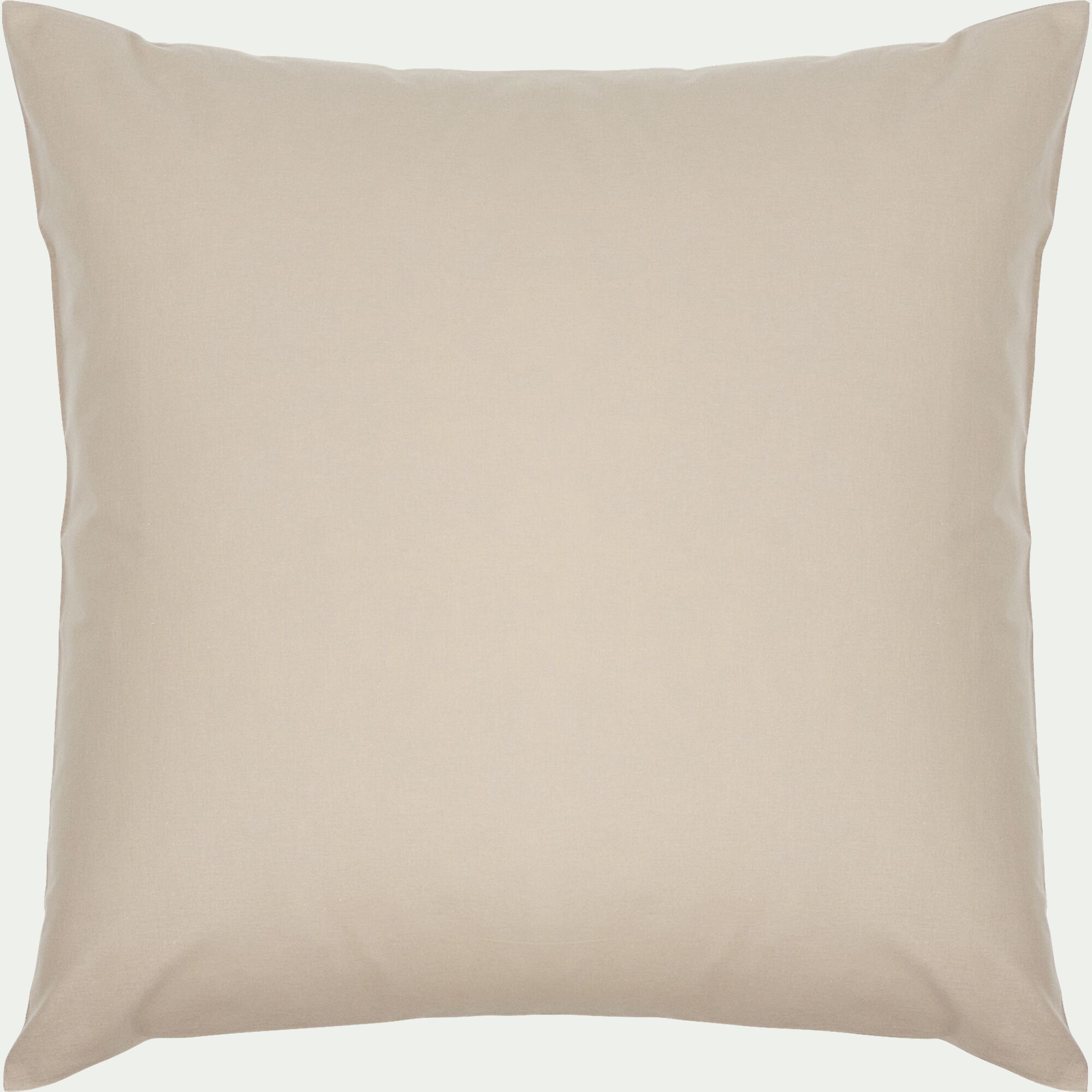 EOLI - Lot de 2 taies d'oreiller en coton 65x65cm - beige alpilles