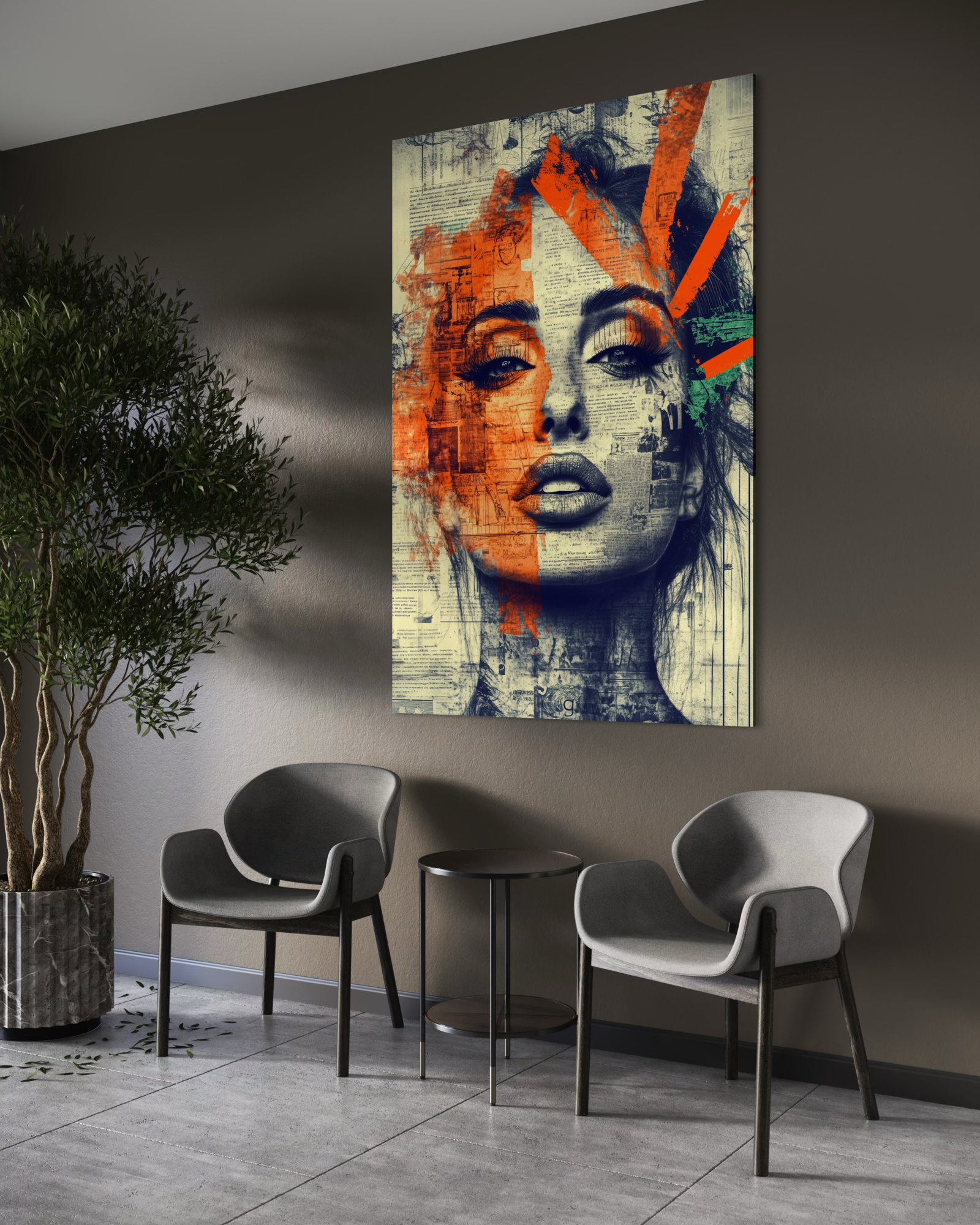 Plexiglas schilderij 'Desire' 80x120 cm