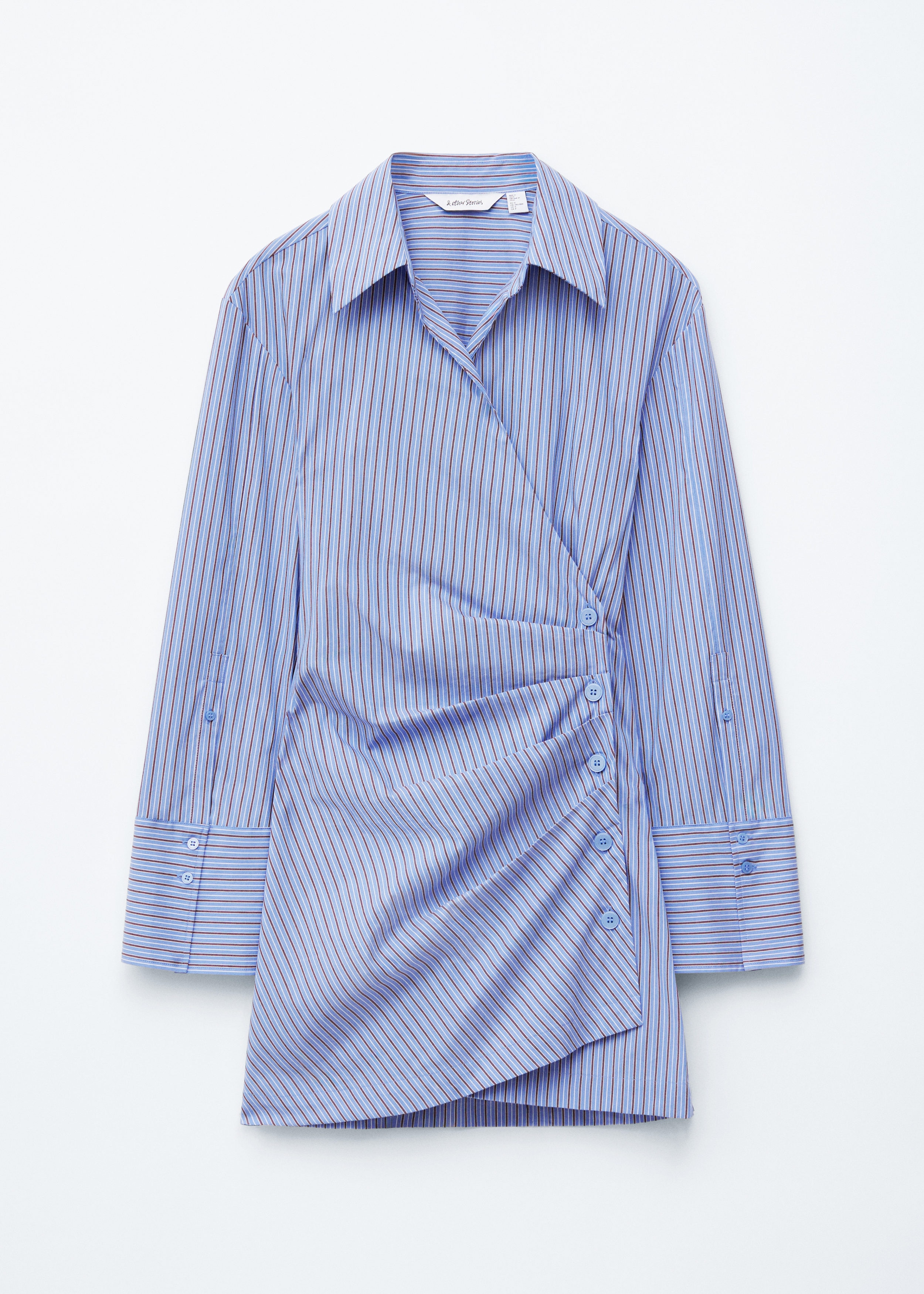 & Other Stories WRAP SHIRT MINI DRESS