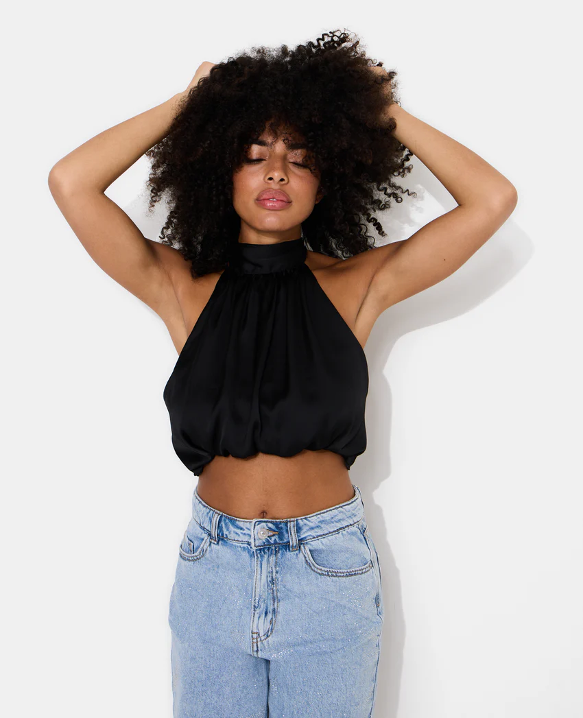 Pimkie Top court dos-nu en satin