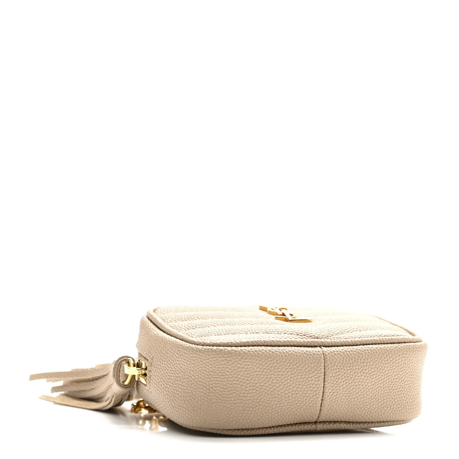 Grain De Poudre Matelasse Monogram Baby Lou Camera Bag Dark Beige - Top Club
