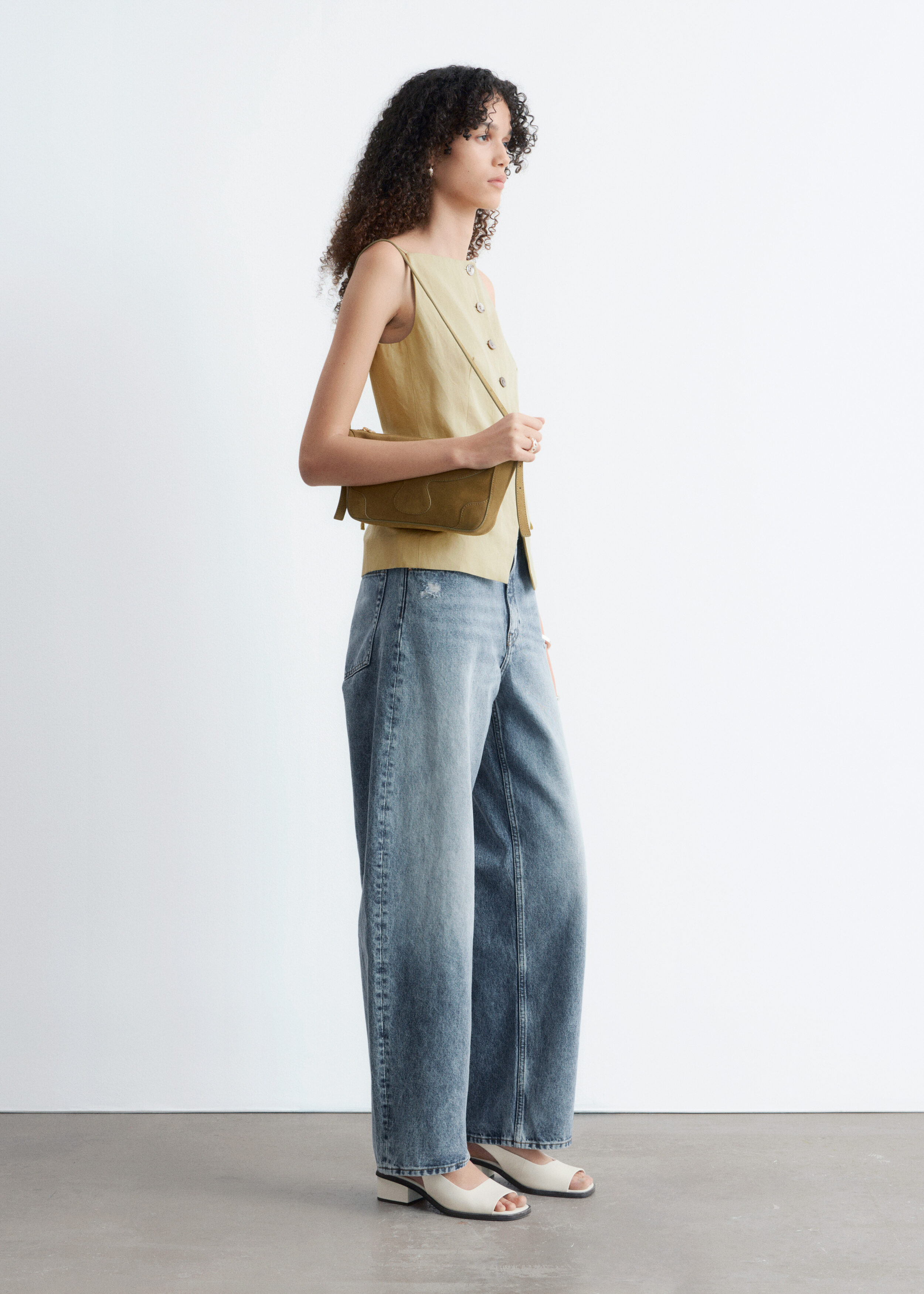 & Other Stories TAILORED VEST TOP