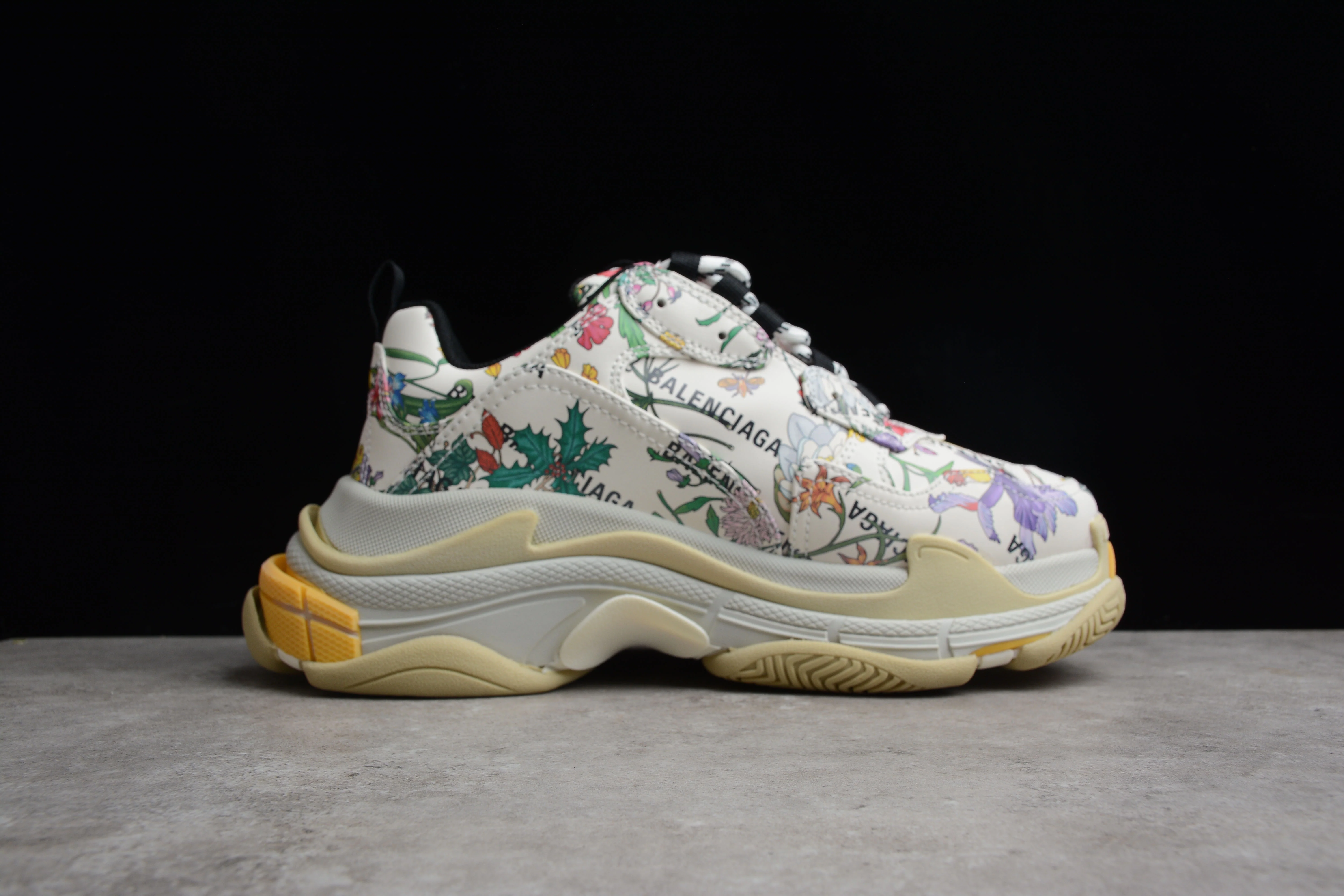 Gucci x Balenciaga The Hacker Project Triple S – Flora Print - Sneaker Replica Workshop