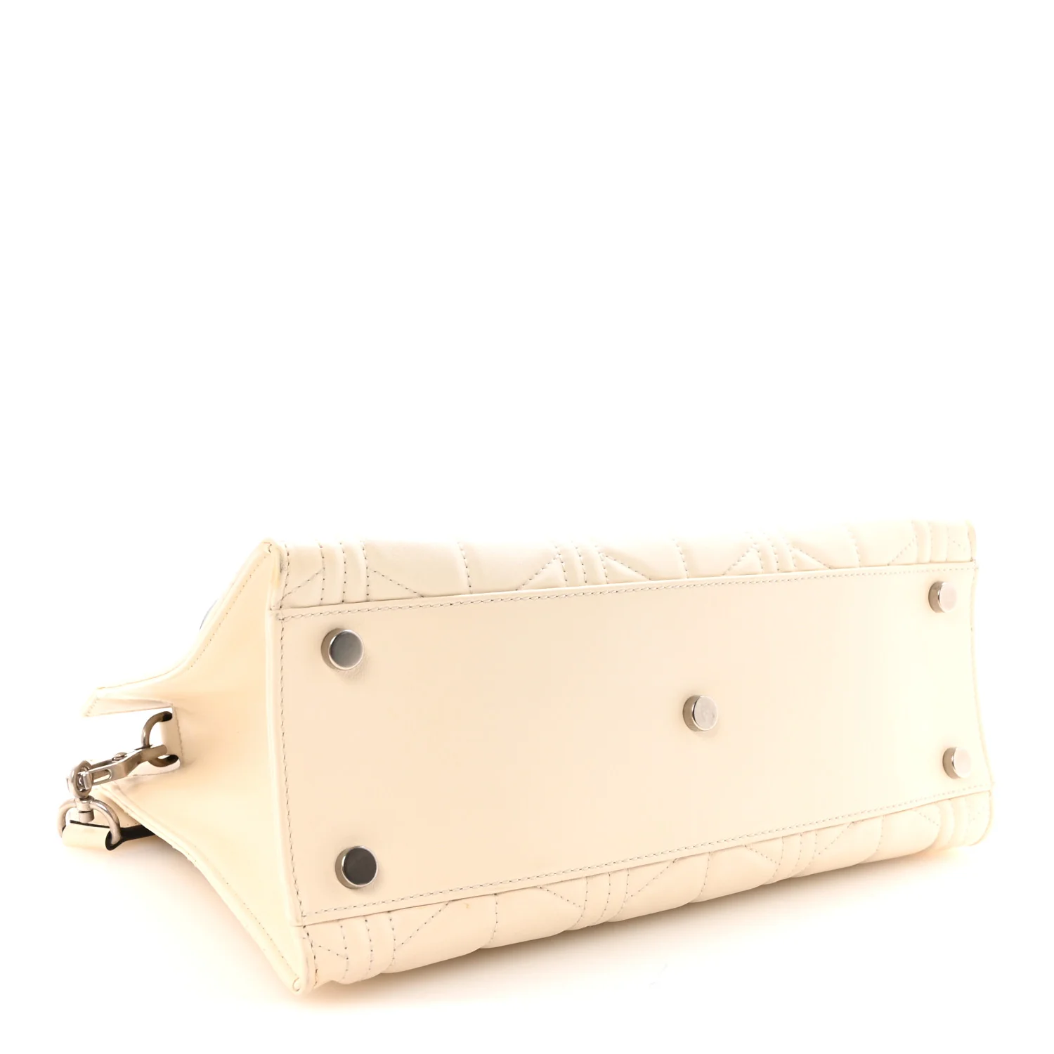 Cafskin Web Quilted Large Dionysus Tote Bag White - Top Club