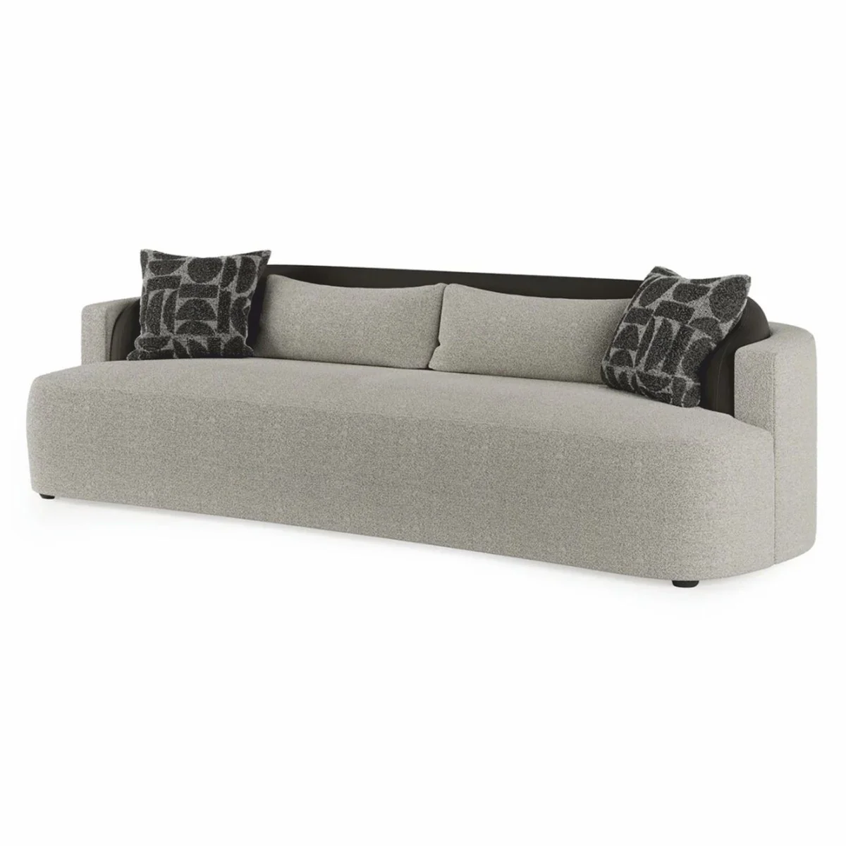 Luxury Sofa Gray / Black 250 cm - Hotel & Living Room Furniture