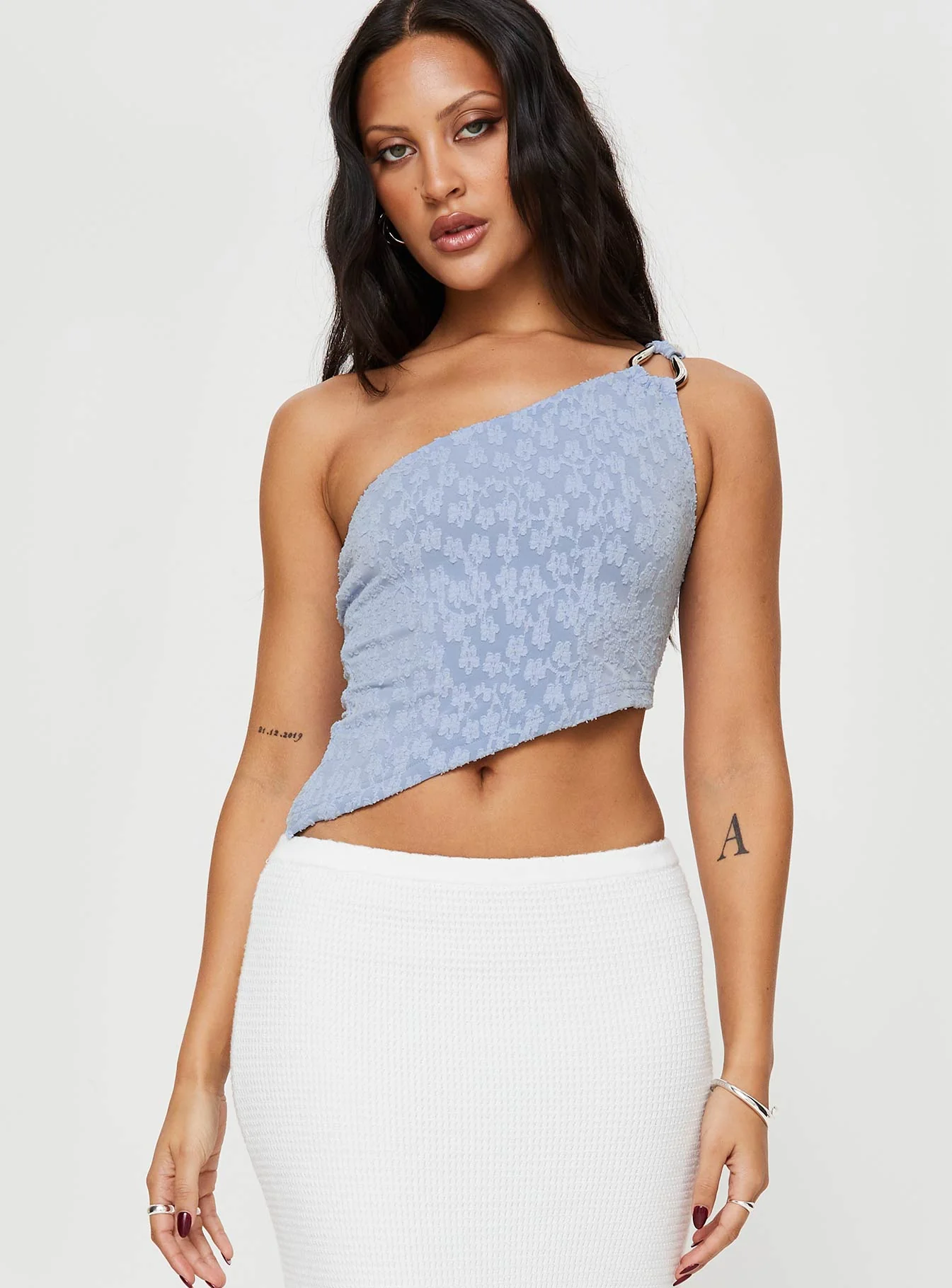 Toomba One Shoulder Top Blue