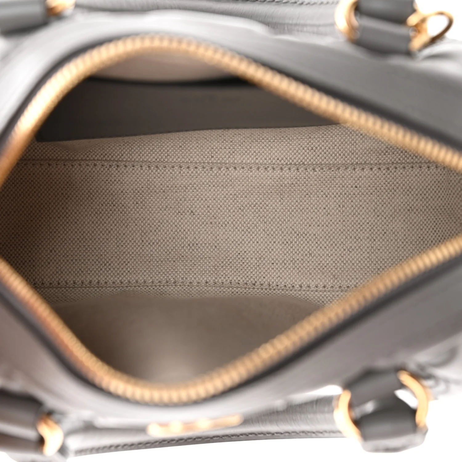 Calfskin GG Matelasse Mini Bowler Bag Dusty Grey Natural - Top Club