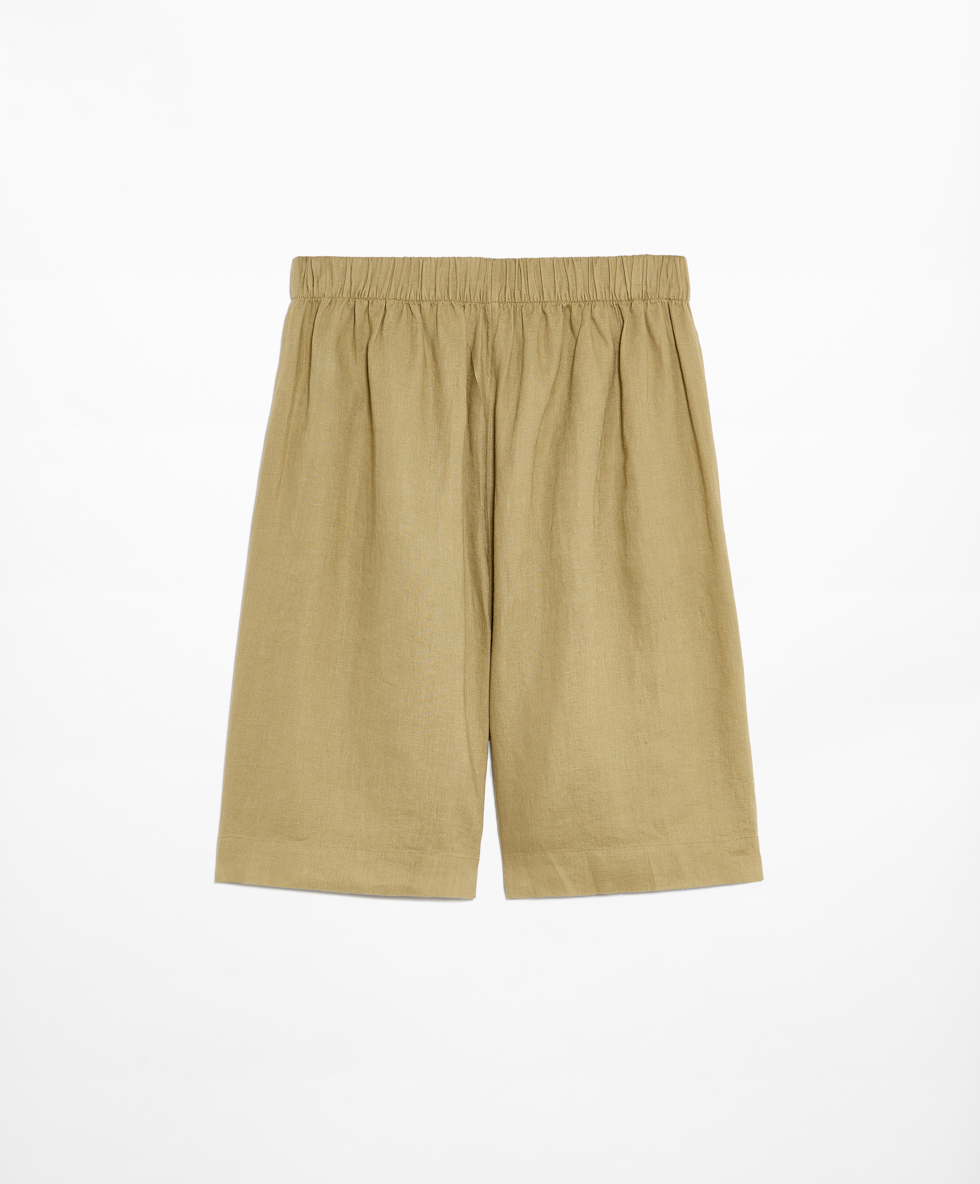 OYSHO 100% linen Bermuda shorts