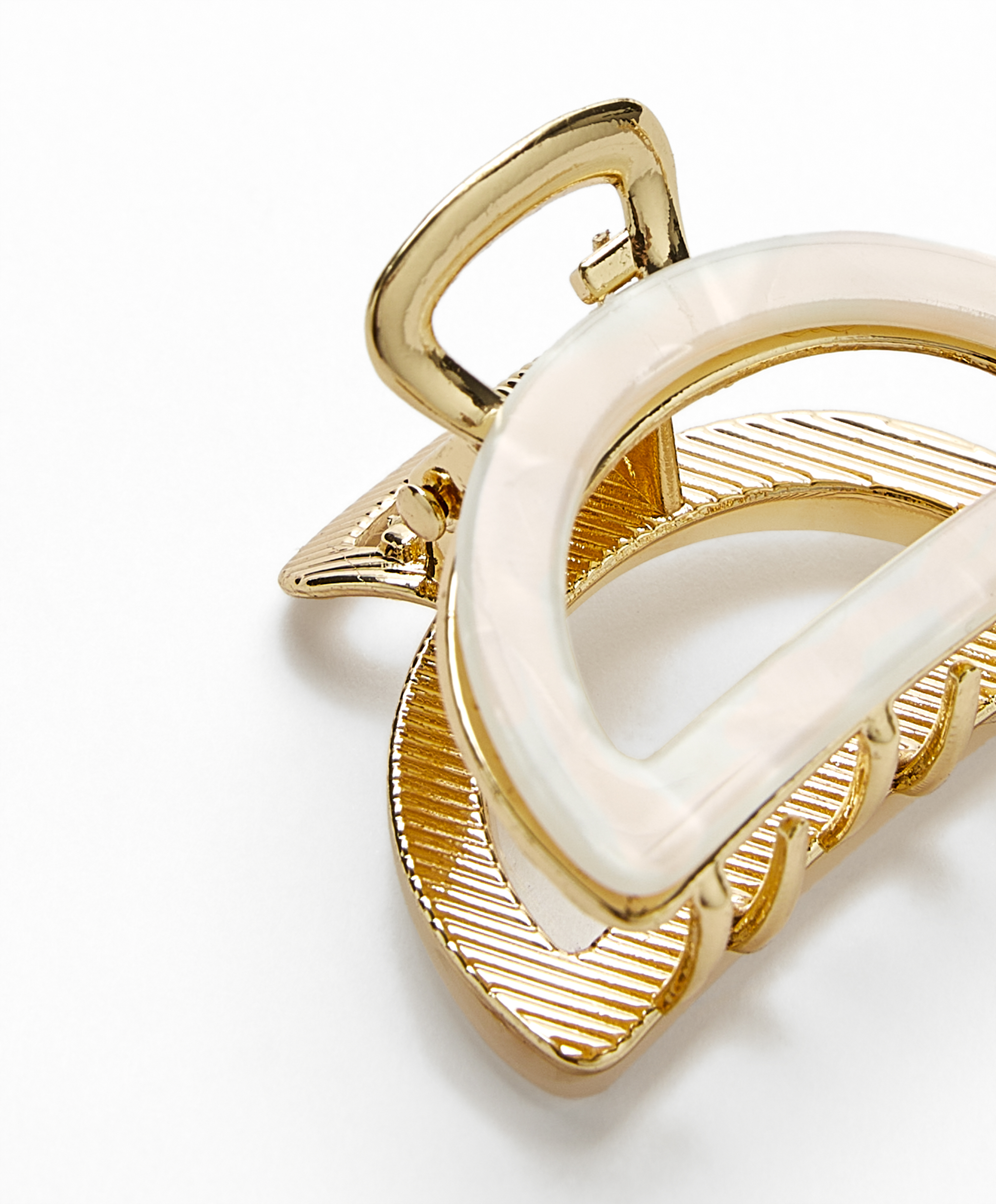 OYSHO 2 metallic mini hair clasps