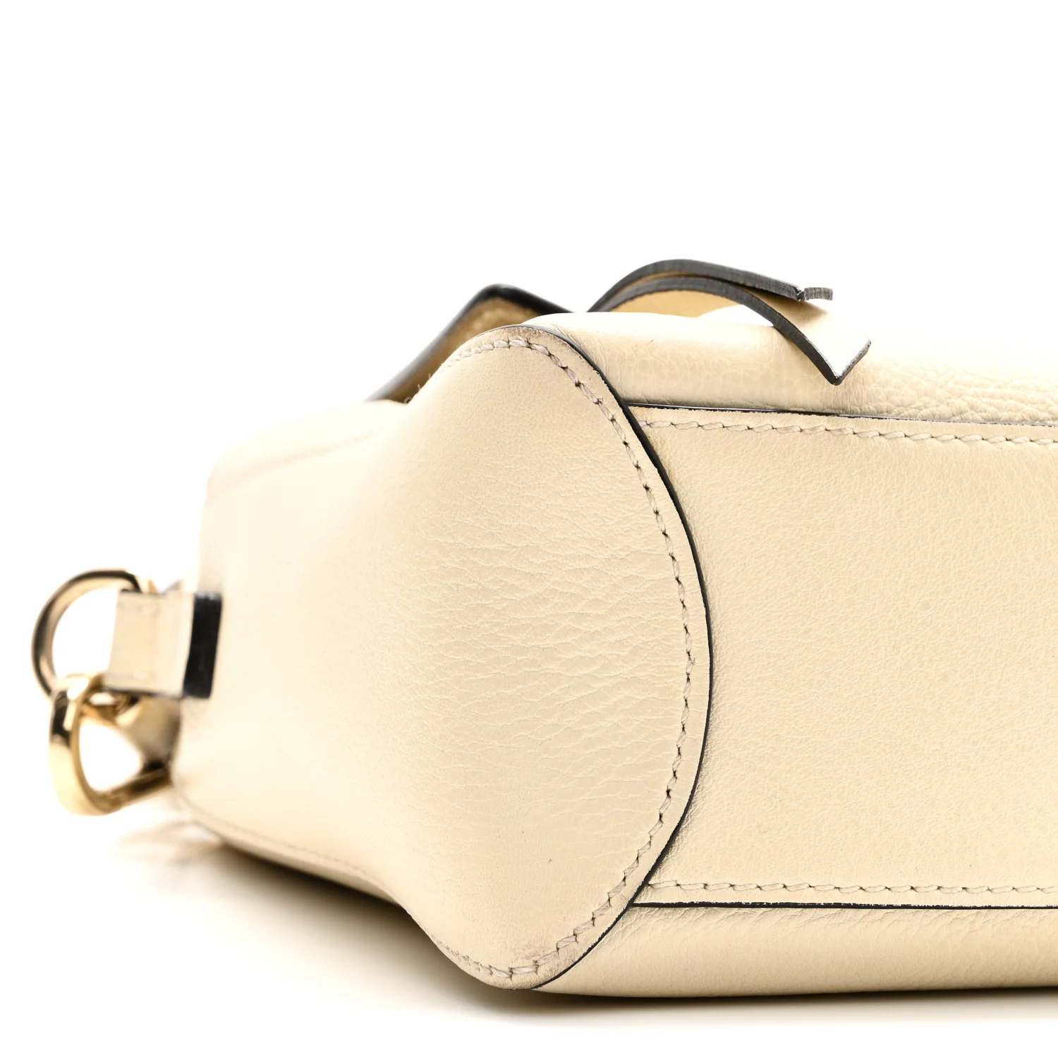 Calfskin Mini Faye Day Shoulder Bag Off White - Top Club