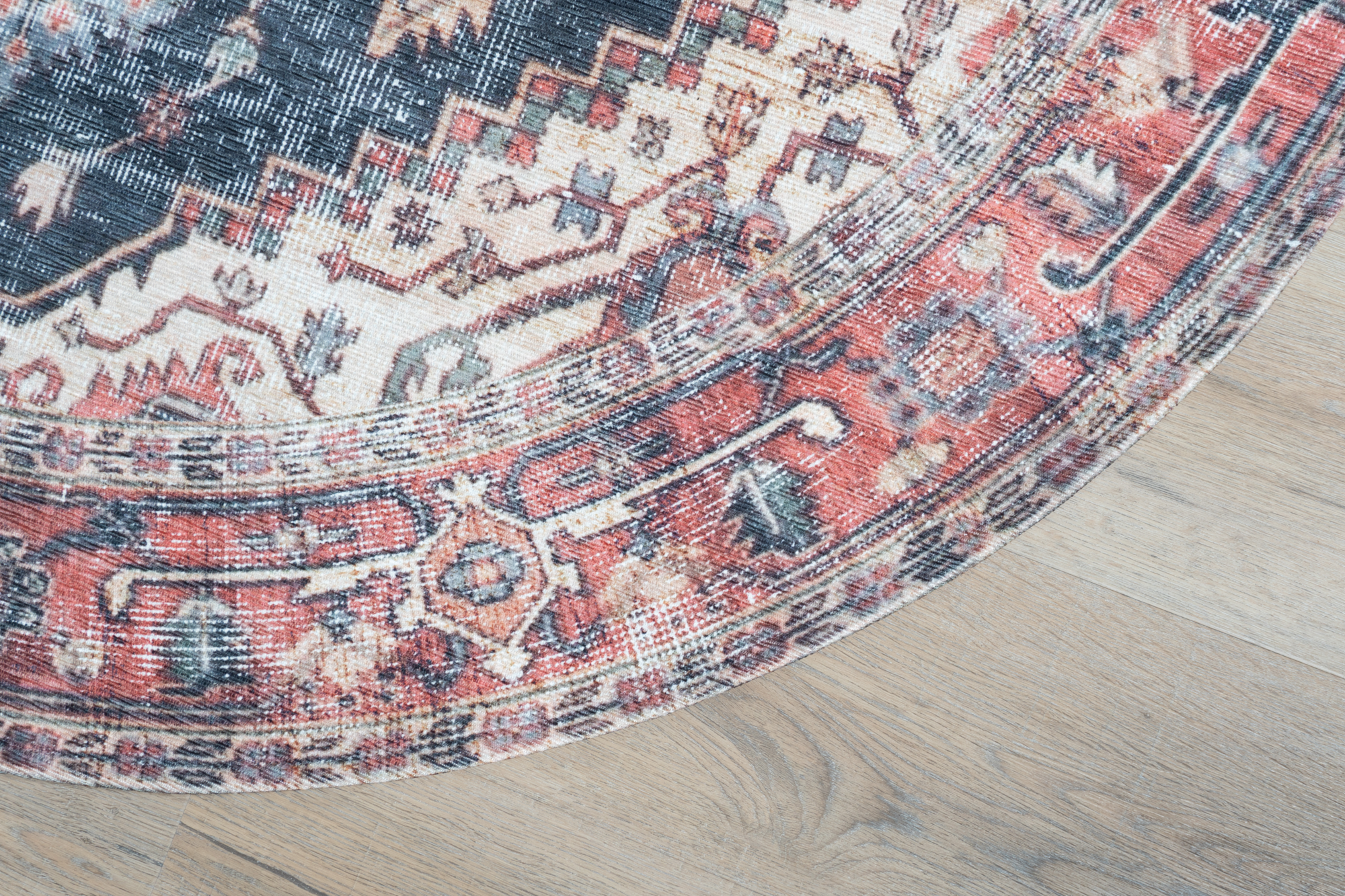 Vloerkleed Nora Rood Rond ø160 cm