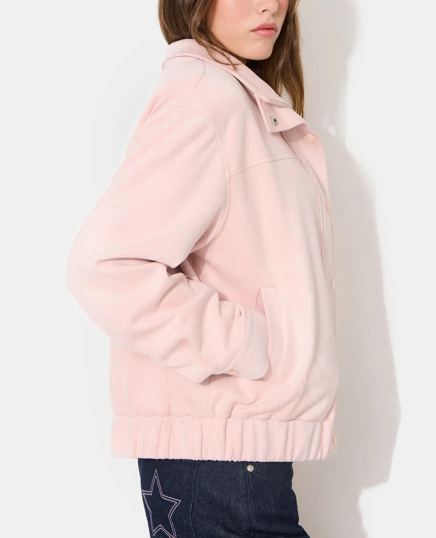 Pimkie Veste en suédine col montant